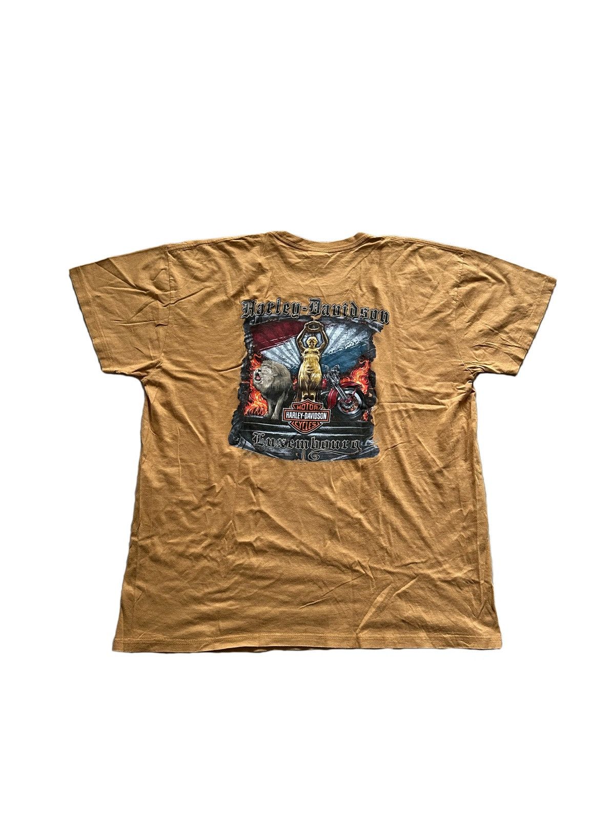 Harley Davidson × Vintage Vintage Harley Davidson Tee T-shirt Size US XXL / EU 58 / 5 - 3 Thumbnail
