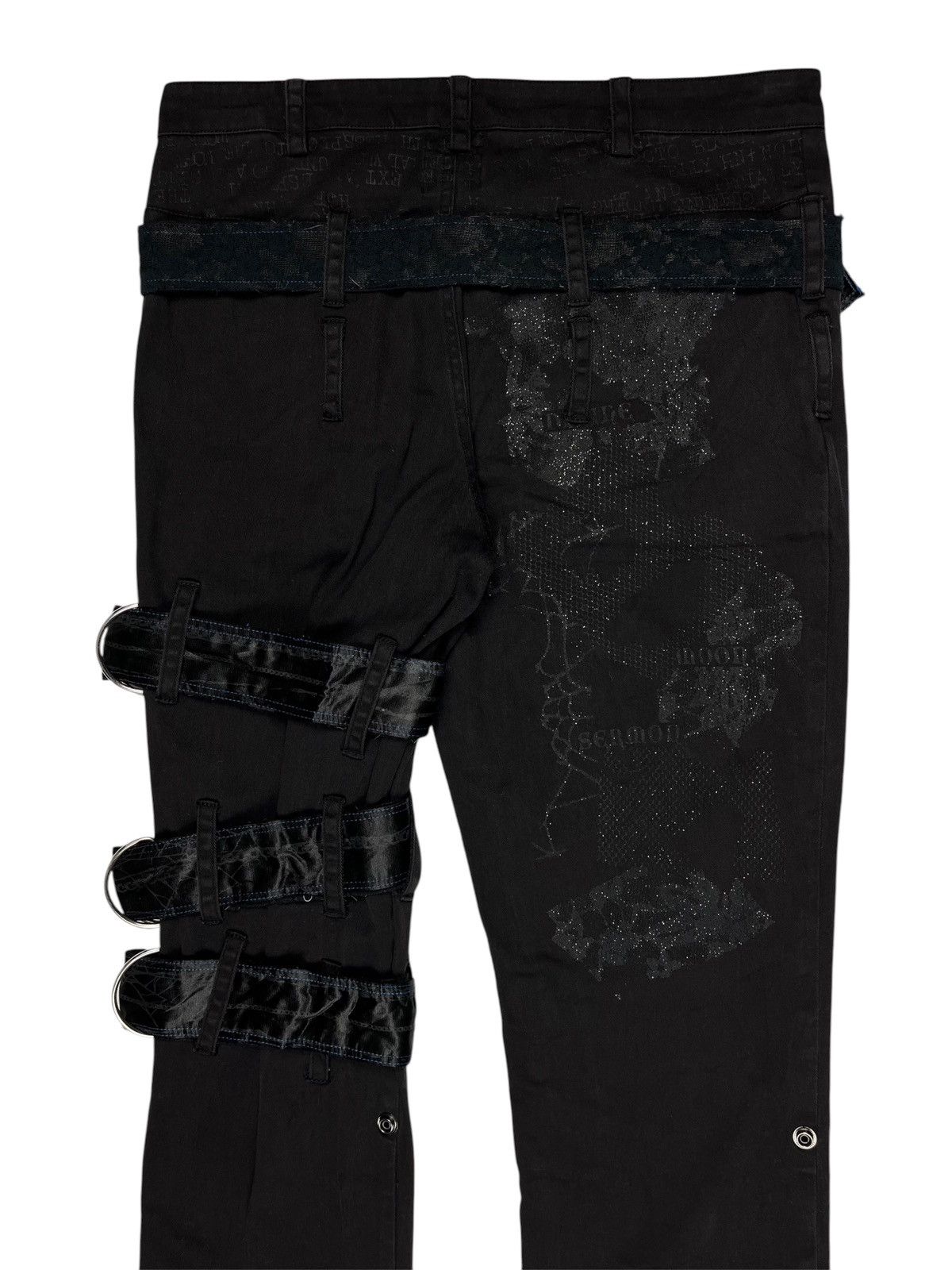 Japanese Brand 2000s h. Anarchy Typewriter Bondage Pants Size US 31 - 7 Thumbnail
