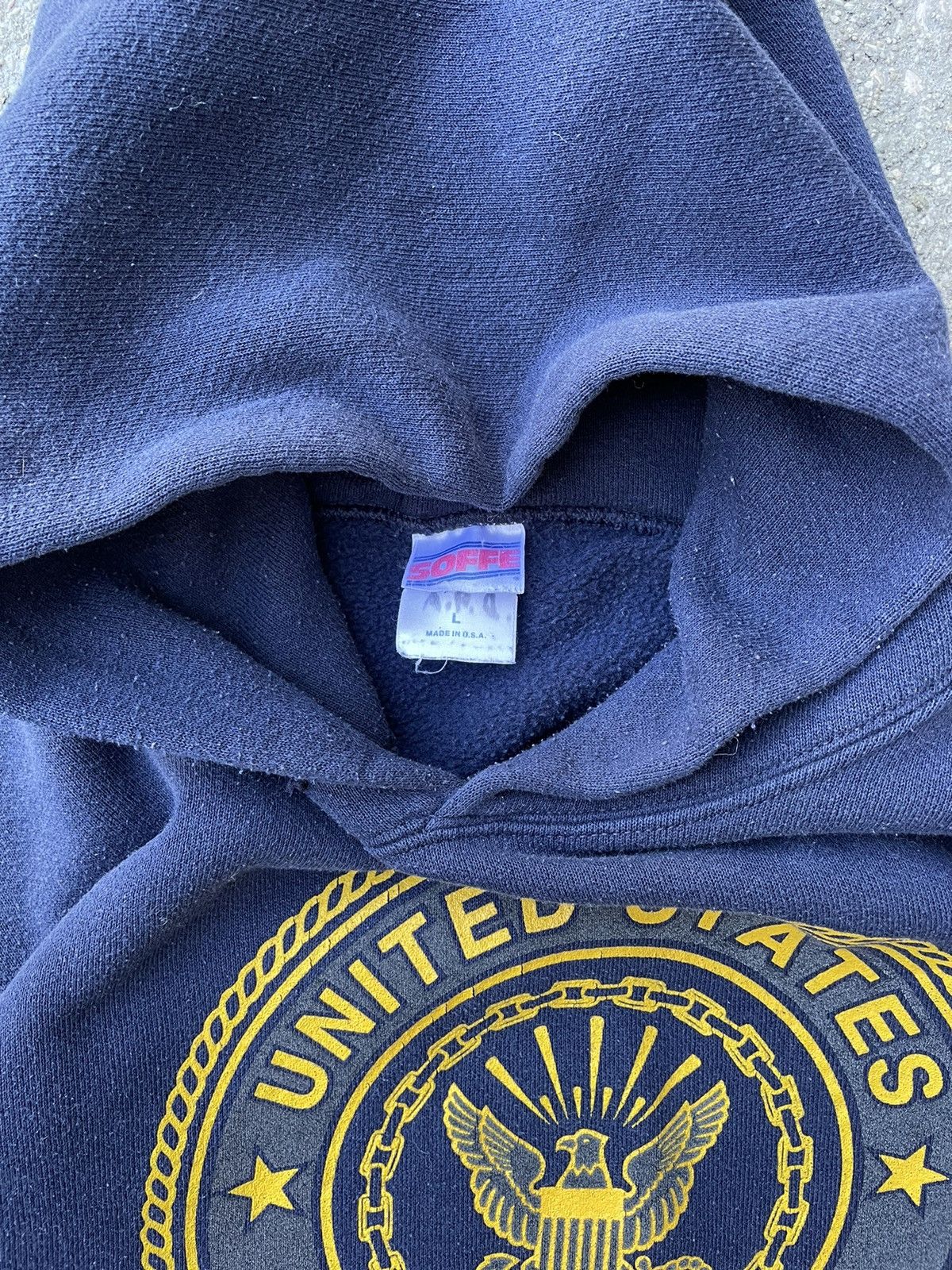 Soffe Vintage Soffe US Navy Hoodie Size US L / EU 52-54 / 3 - 5 Thumbnail