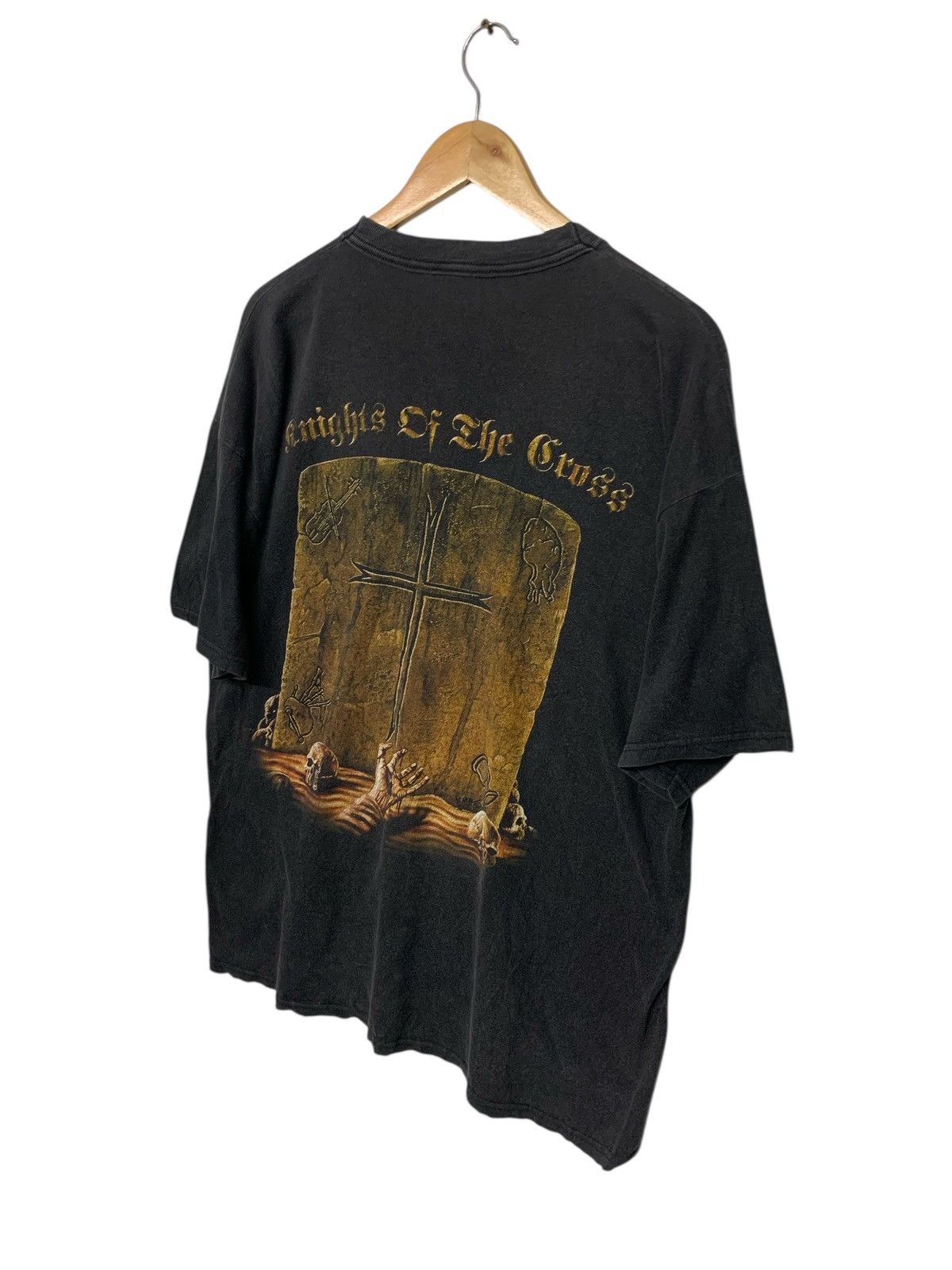 Band Tees Vintage Grave Digger Knight Of The Cross Metal Band T Shirt Size US L / EU 52-54 / 3 - 4 Thumbnail