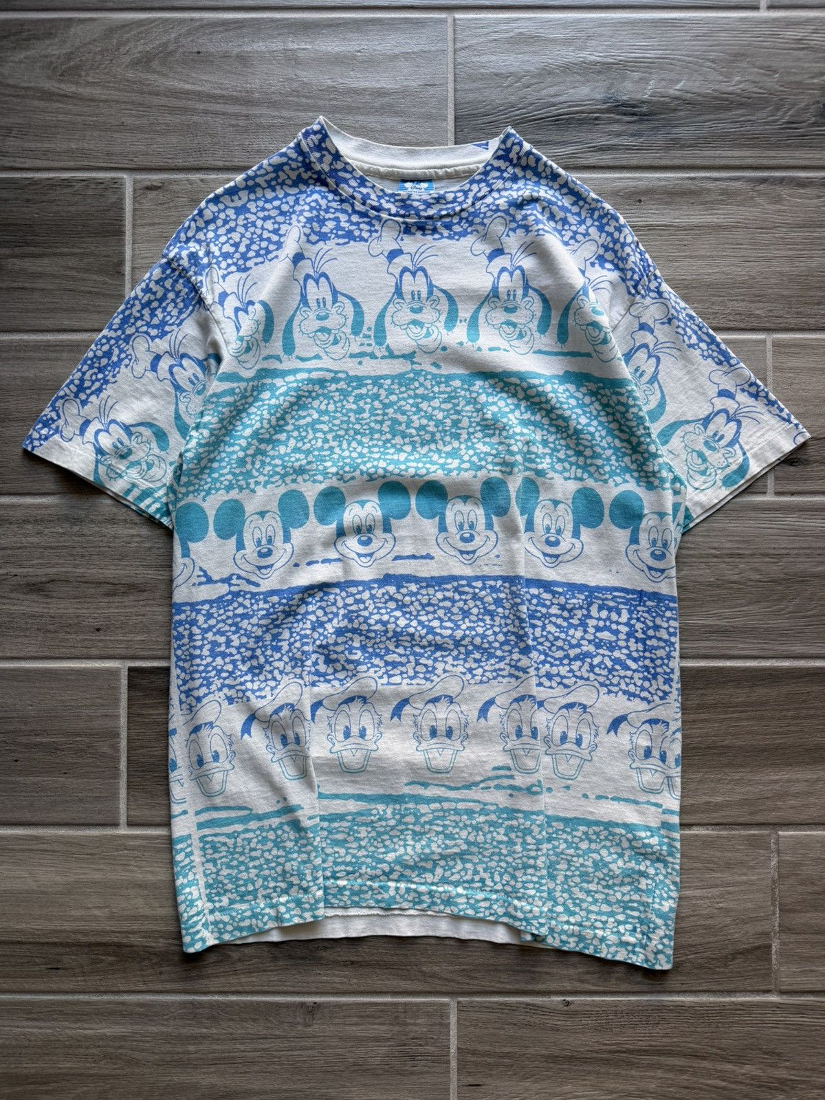 Disney Vintage 90s Disney Wrap Around AOP T-Shirt Sz XL Gently Used Size US XL / EU 56 / 4 - 1 Thumbnail