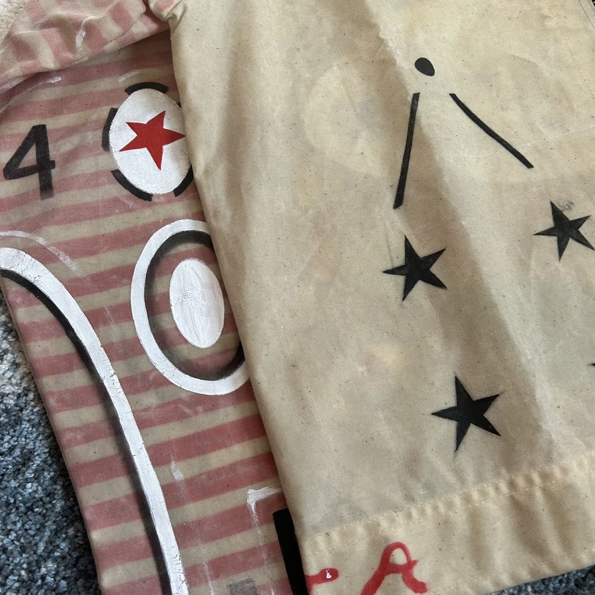 Handmade 1 of 1 MONOLiTH GORE HANDPAiNTED WAXED COTTON CANVAS JACKET Size US L / EU 52-54 / 3 - 7 Thumbnail