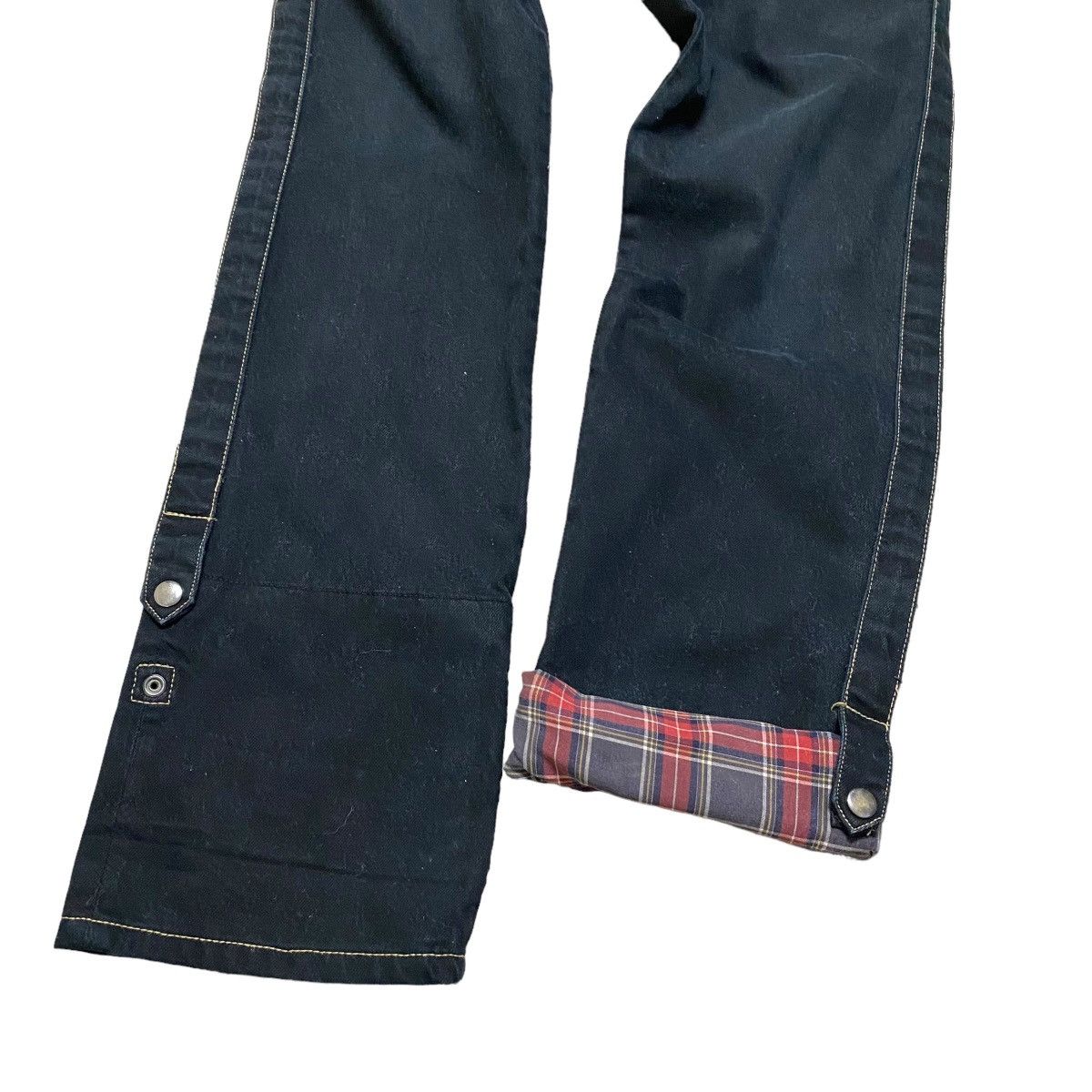 PPFM PPFM Checkered Denim Jeans Cropped Size US 31 - 3 Thumbnail
