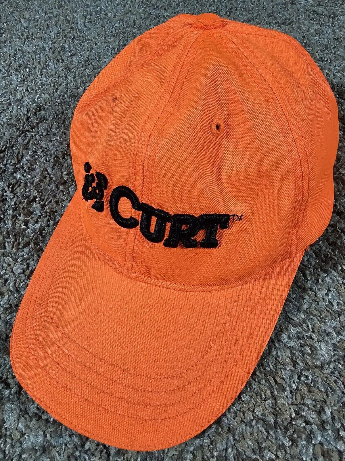 Designer CURT mfg Orange OSFA strapback Hat Size ONE SIZE - 1 Thumbnail