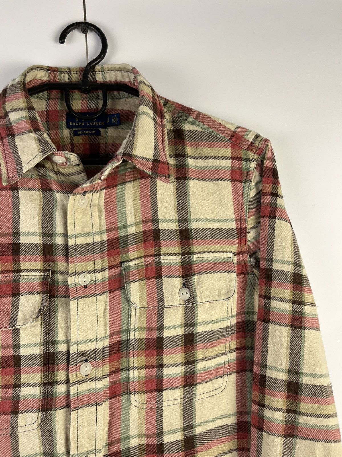 Ralph Lauren Ralph Lauren Men's Cotton Plaid Long Sleeve Shirt Button Up Size US S / EU 44-46 / 1 - 3 Thumbnail