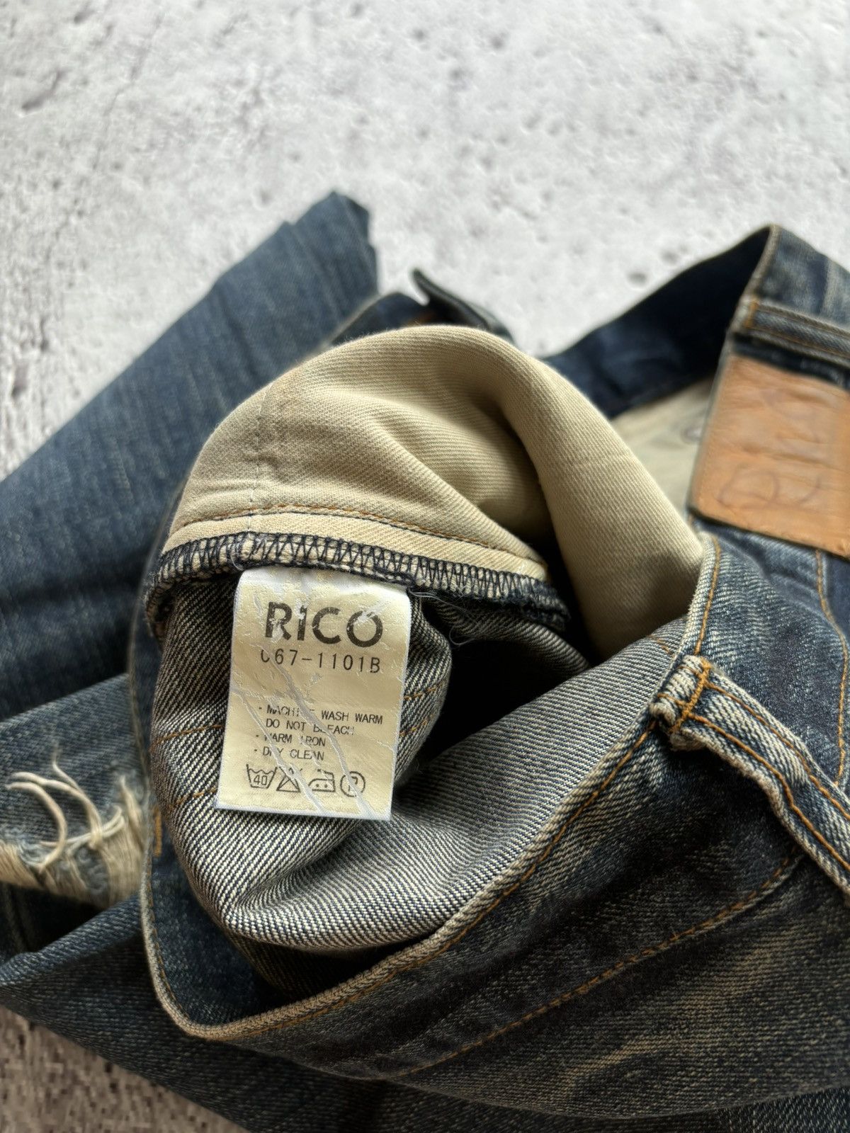 Hysteric Glamour Japanese Distressed denim rico undercover style Size US 33 - 9 Thumbnail