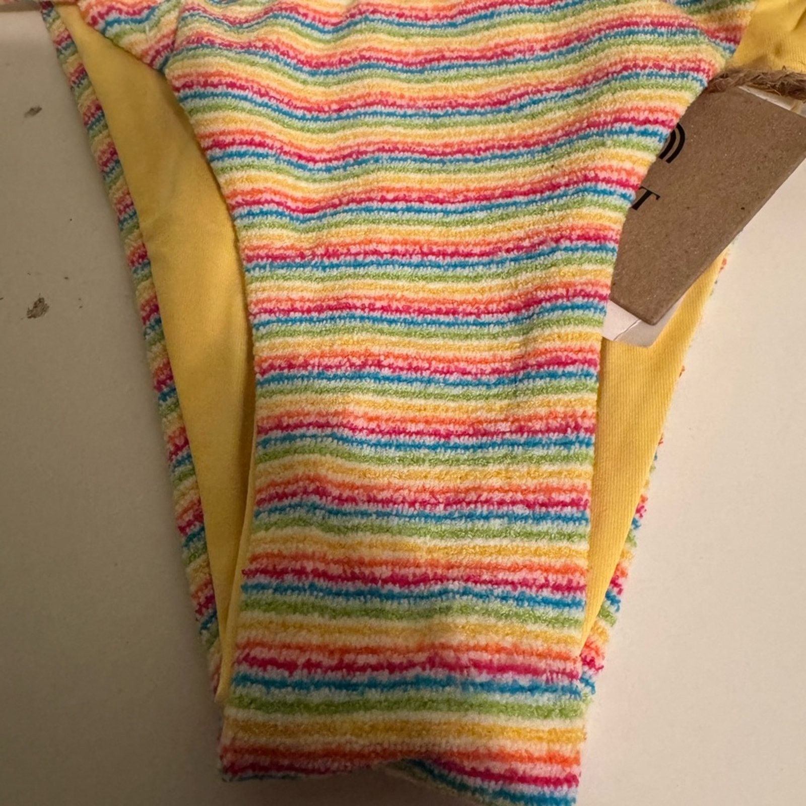 Free People Free People X Toast Swim Bikini Bottom, Rainbow Rib Size XS Size ONE SIZE - 7 Thumbnail