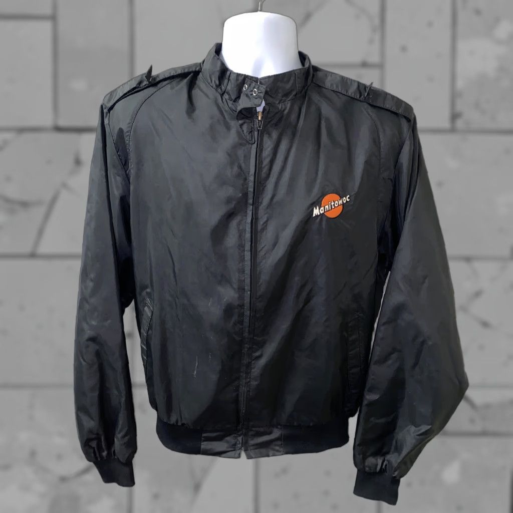 Vintage VINTAGE Swingster Mens Black USA Made Nylon Full Zip Jacket L | Full Zip, Jacket, Men, USA, Swingster Size US L / EU 52-54 / 3 - 1 Thumbnail