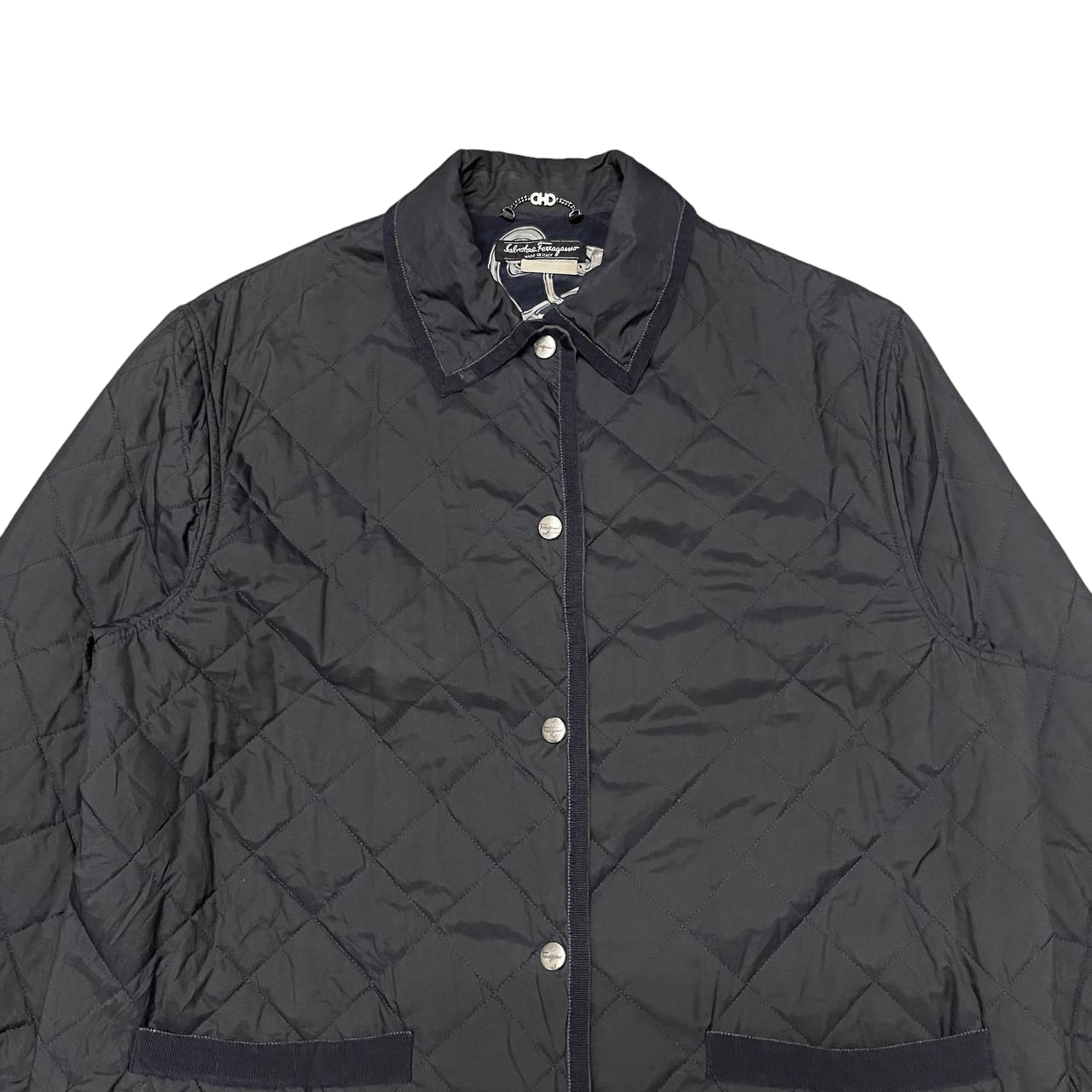 Salvatore Ferragamo Vintage Salvatore Ferragamo Quilted Jacket Made in Italy Size US M / EU 48-50 / 2 - 3 Thumbnail