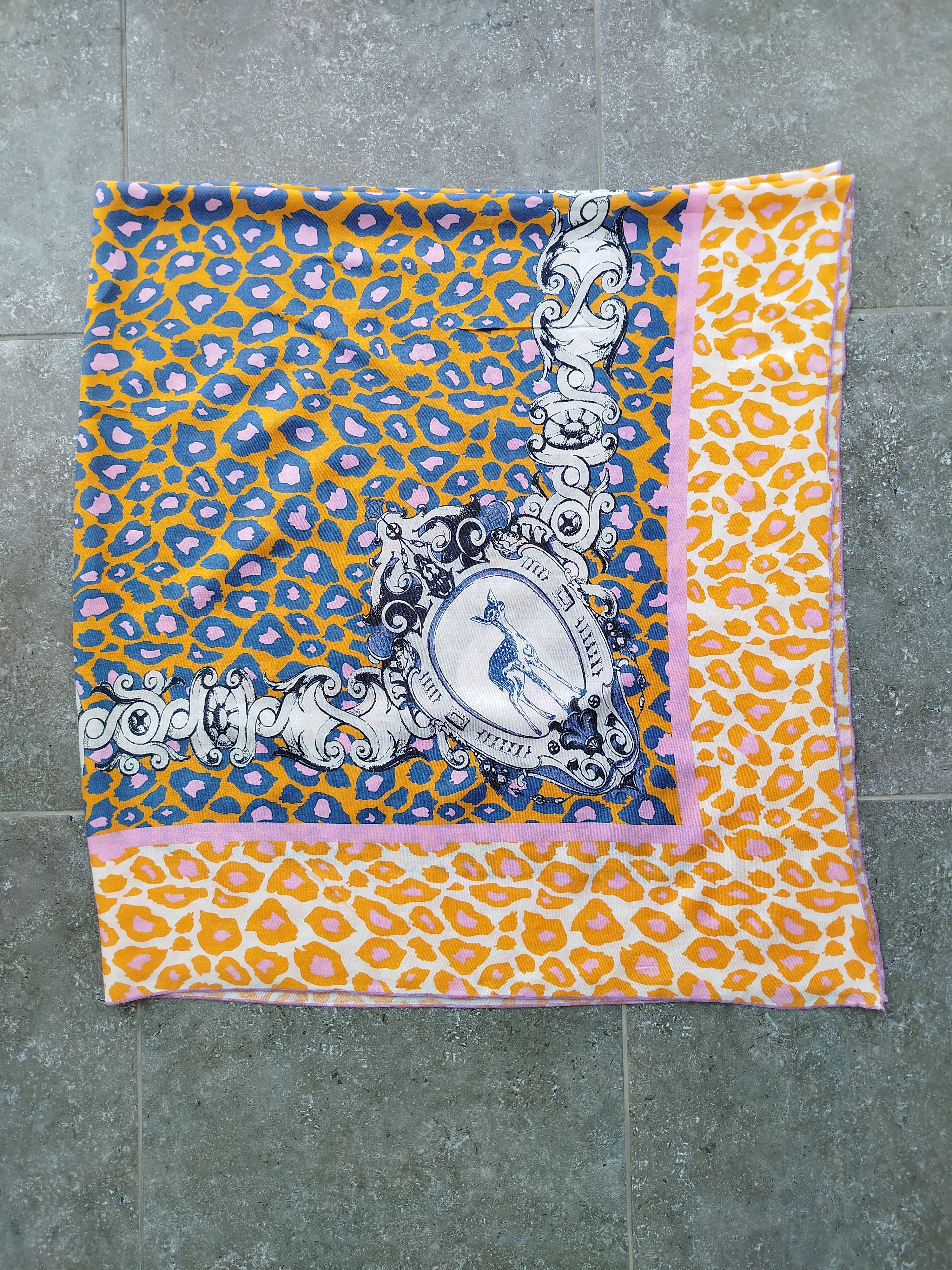George Gina & Lucy Scarf Pareo Square Extra Large Animal Print Viscose Size ONE SIZE - 10 Thumbnail