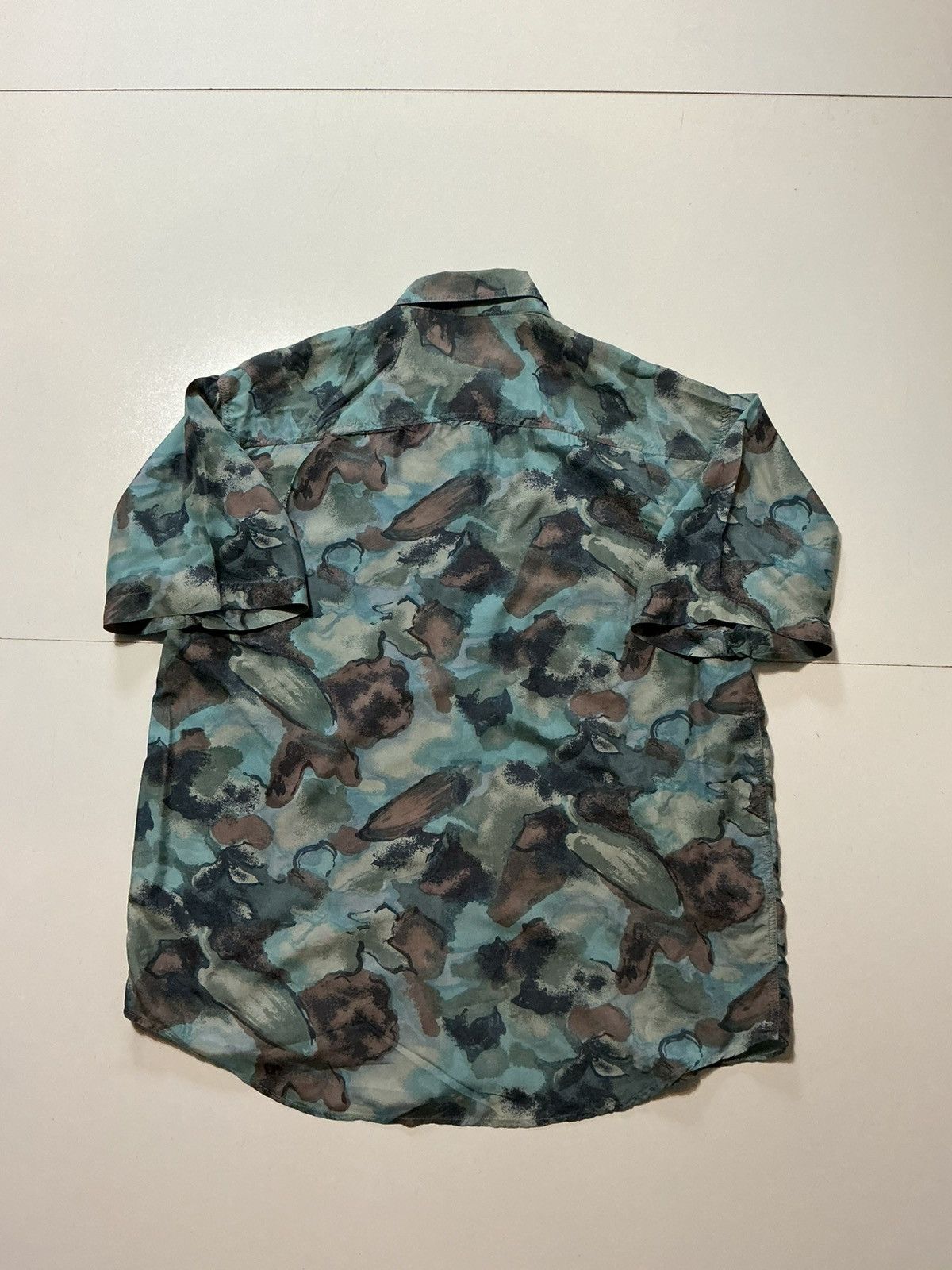 Vintage Vintage 90s Se Jolie 100% Silk Abstract AOP Button Shirt Size US L / EU 52-54 / 3 - 2 Thumbnail