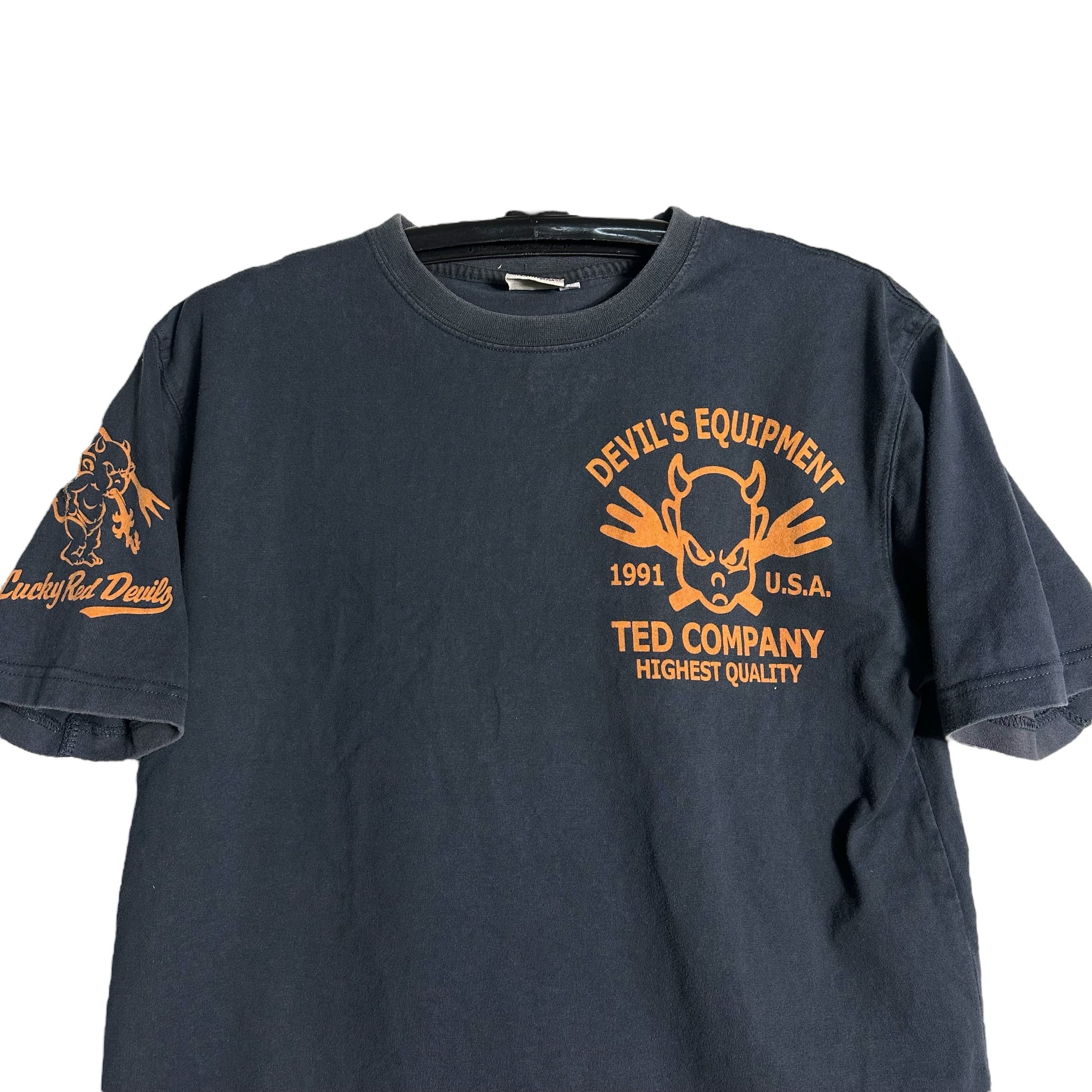 Japanese Brand × Tedman × Vintage 🔥RARE🔥Vintage Tedman Lucky Red Devils T-shirt Size US L / EU 52-54 / 3 - 3 Thumbnail
