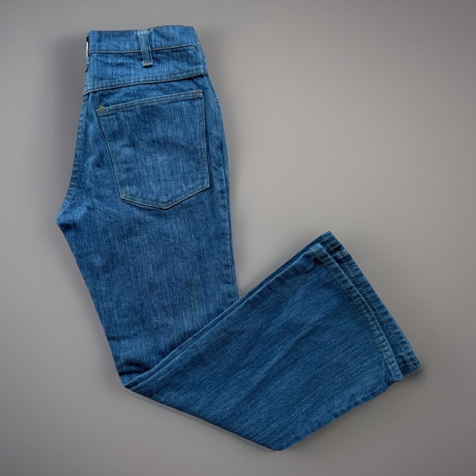 Vintage Vintage National Flare Jeans 28 Medium Wash 80s Made in USA Size 30" / US 8 / IT 44 - 1 Thumbnail