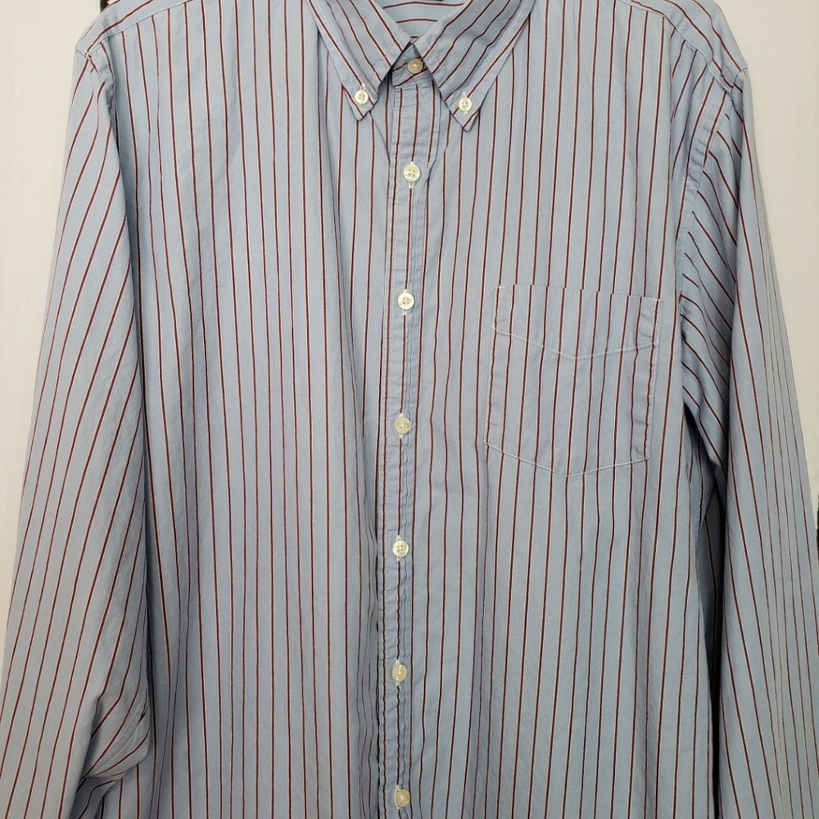 Other J Crew Blue Striped Button Casual Dress Shirt XL Size US XL / EU 56 / 4 - 7 Thumbnail