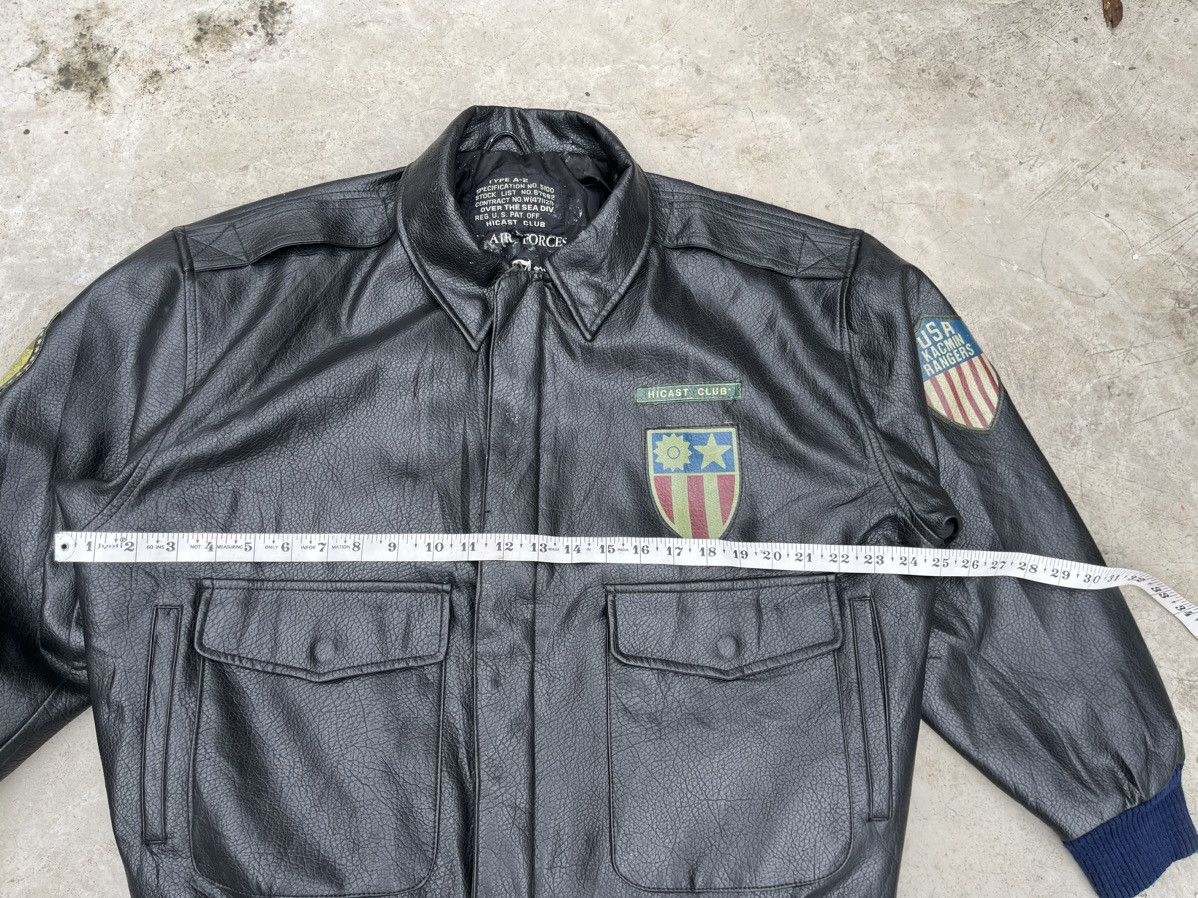 Vintage VINTAGE 1987 ARMY AIR FORCE BOMBER LEATHER JACKET Size US M / EU 48-50 / 2 - 11 Thumbnail