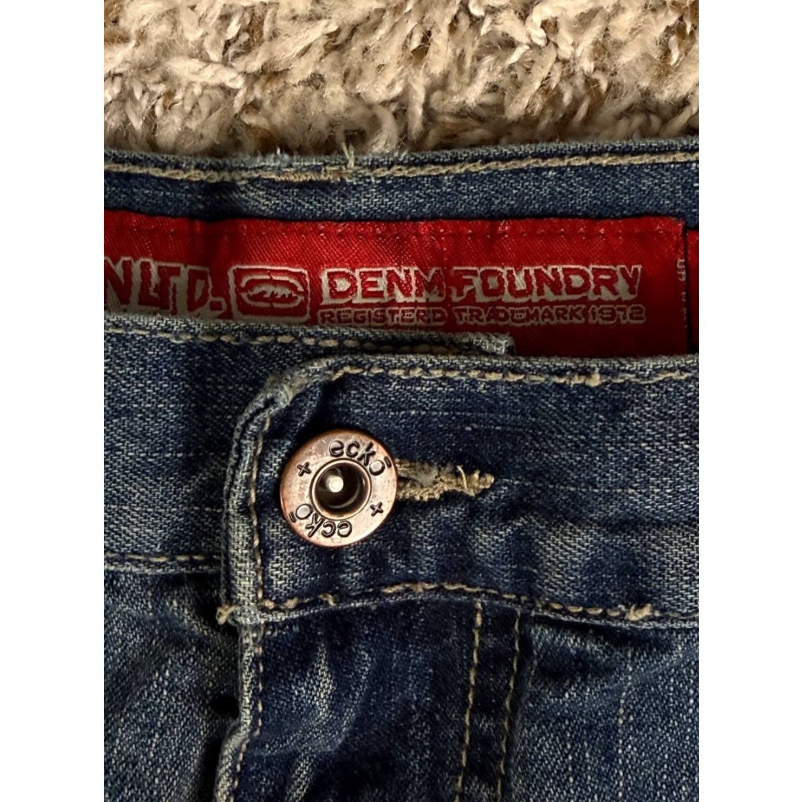 Ecko Unltd. Ecko Unltd Denim Foundry Carpenter Jeans Blue Contrast Stitch Side Pocket 42 Mens Jeans 5-Pocket Design 32in Inseam Regular Size 42 Blue Size US 42 / EU 58 - 6 Thumbnail