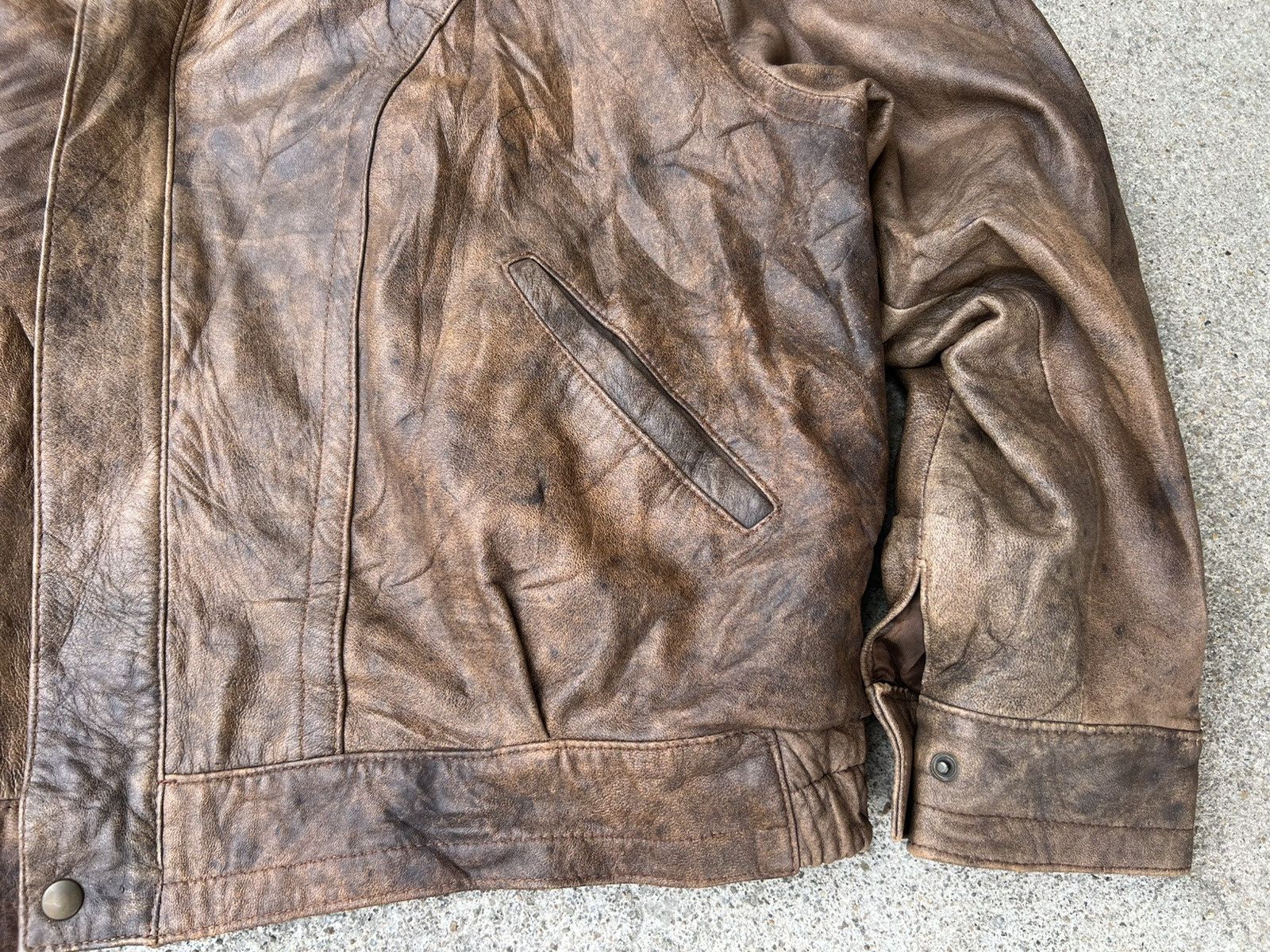 Vera Pelle Vera Pelle Vintage Leather Jacket Size US XL / EU 56 / 4 - 3 Thumbnail
