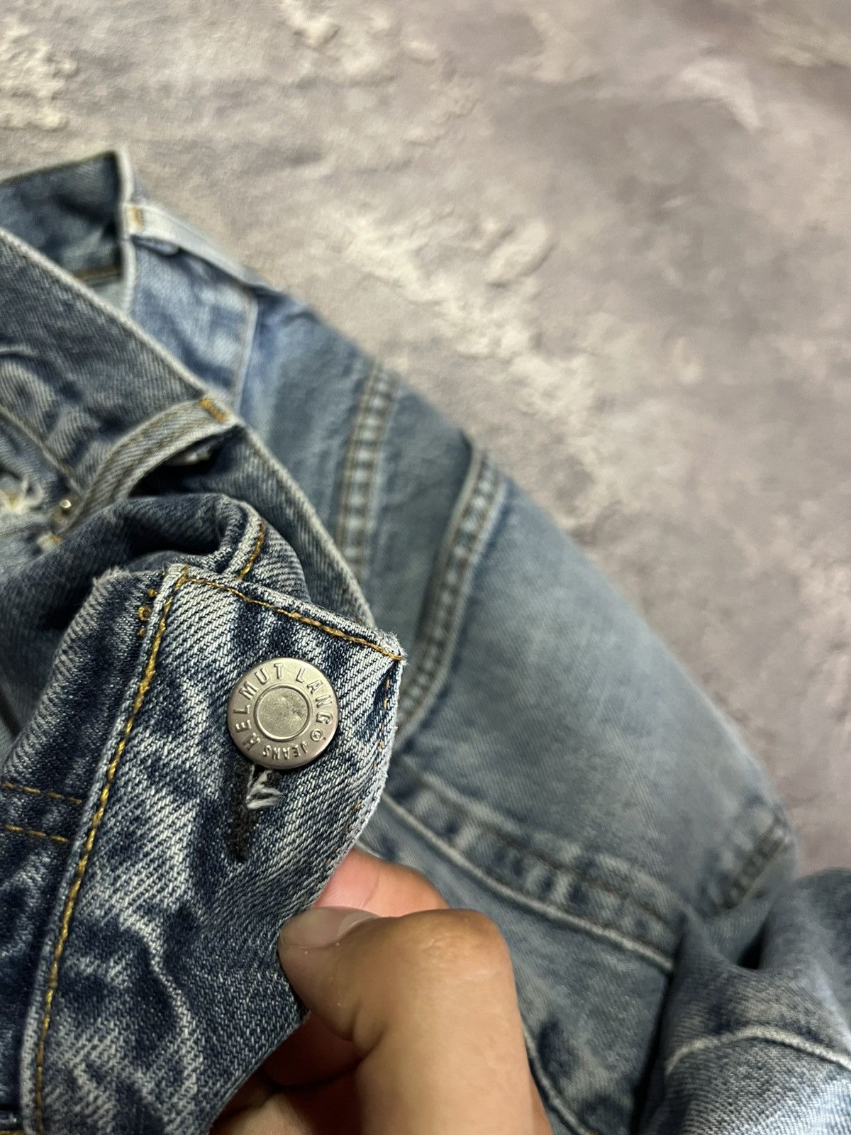 Helmut Lang Helmut Lang SS99 Jeans Classic Cut Washed Denim Distressed Size US 33 - 10 Thumbnail