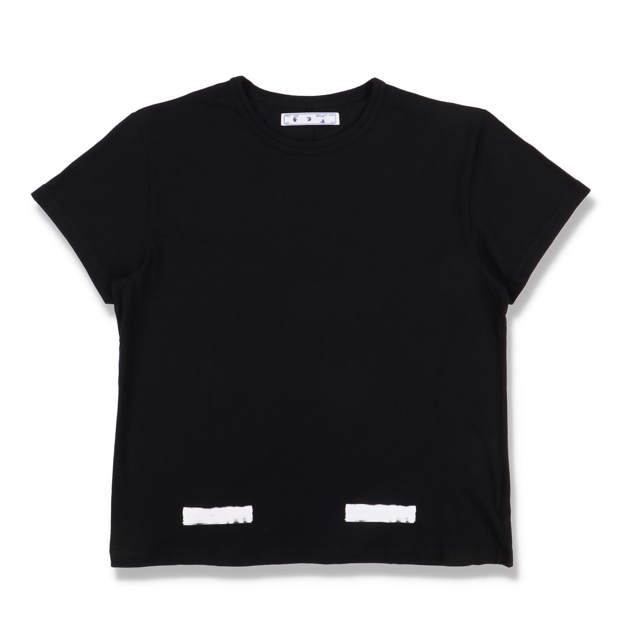 Off-White Black Brushed Diagonals Logo Oversized T-Shirt Size US XS / EU 42 / 0 - 5 Thumbnail