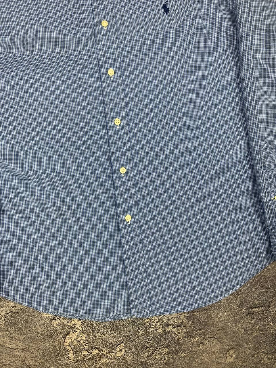 Polo Ralph Lauren Polo Ralph Lauren Men's Blue Check Shirt Button Down Size US L / EU 52-54 / 3 - 7 Thumbnail