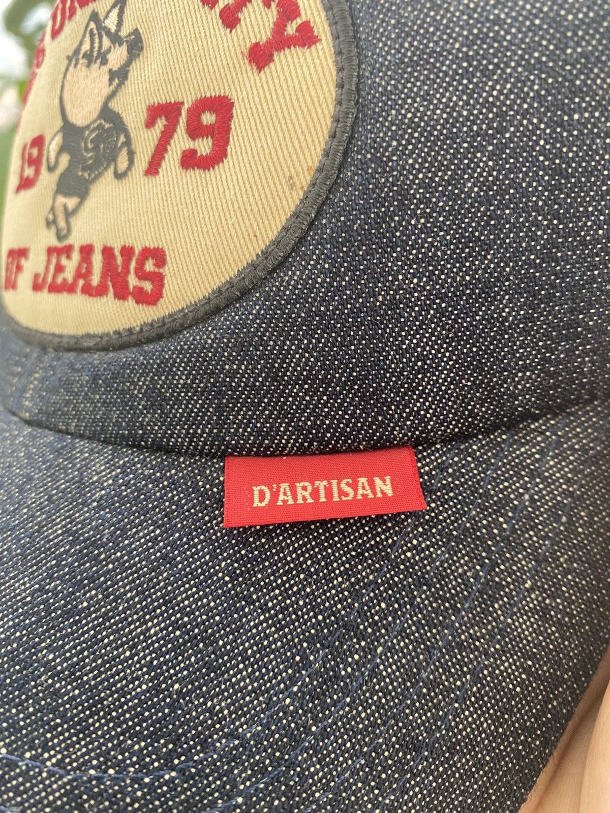 Studio D'Artisan D'artisan University of Jeans Denim cap Size ONE SIZE - 4 Thumbnail