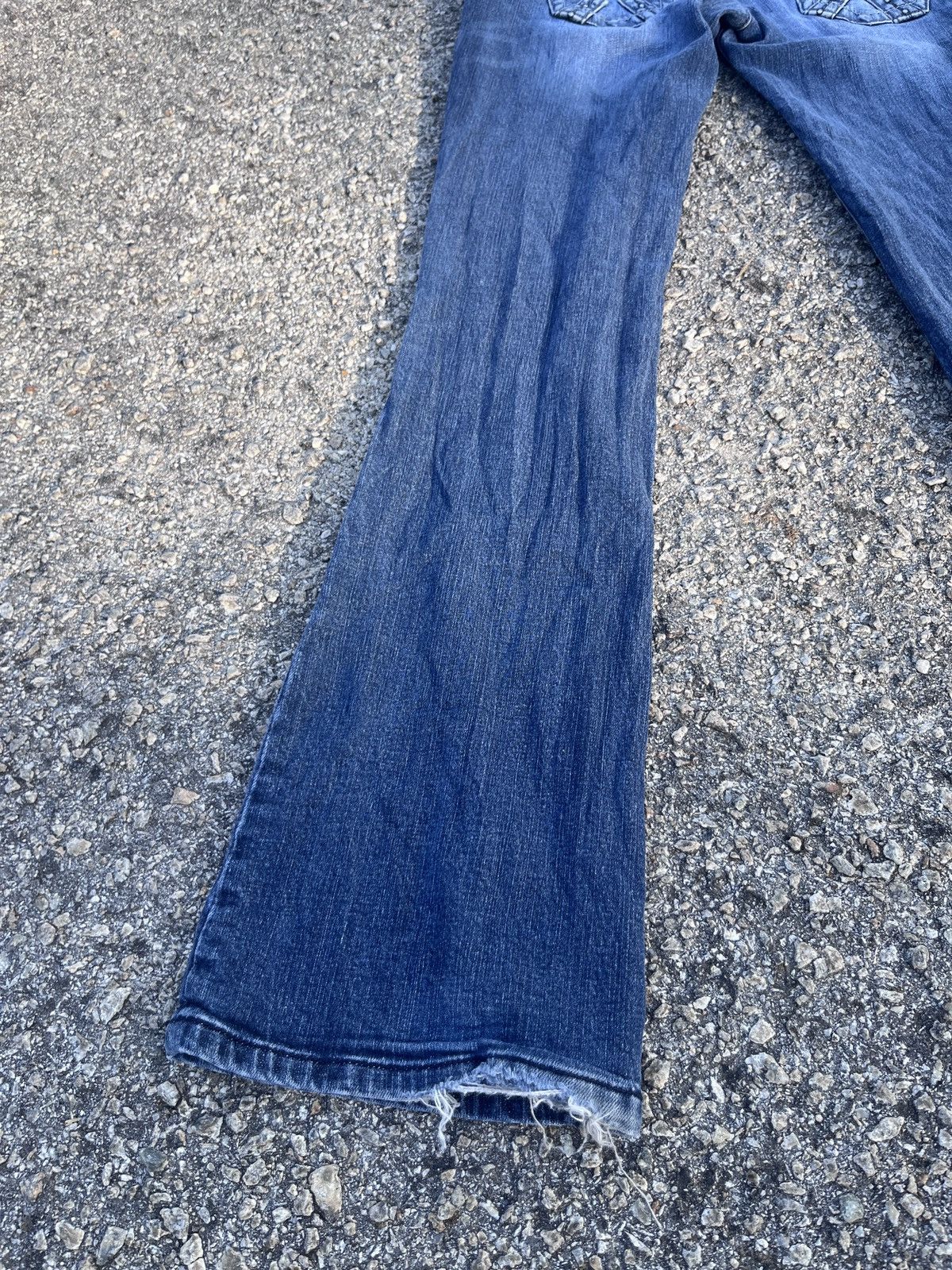 Japanese Brand × Vintage Artisan Denim Blue Flare Jean Size US 30 / EU 46 - 3 Thumbnail