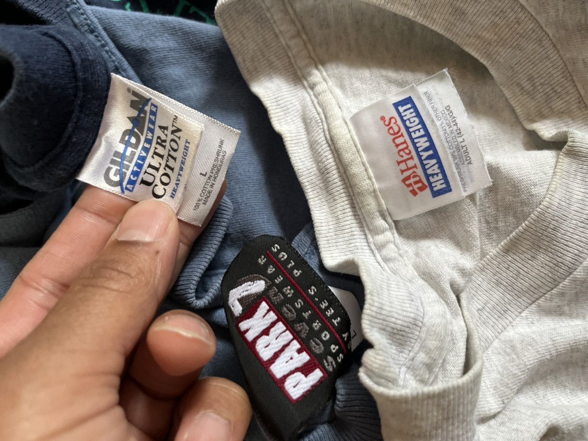 Gildan vintage y2k 2000s 3 lg track shirt bundle racing harvard Size US L / EU 52-54 / 3 - 7 Thumbnail