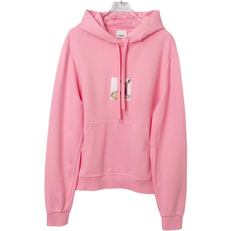 Burberry Burberry Pink Cotton Women's Hoodie Size S / US 4 / IT 40 - 1 Thumbnail