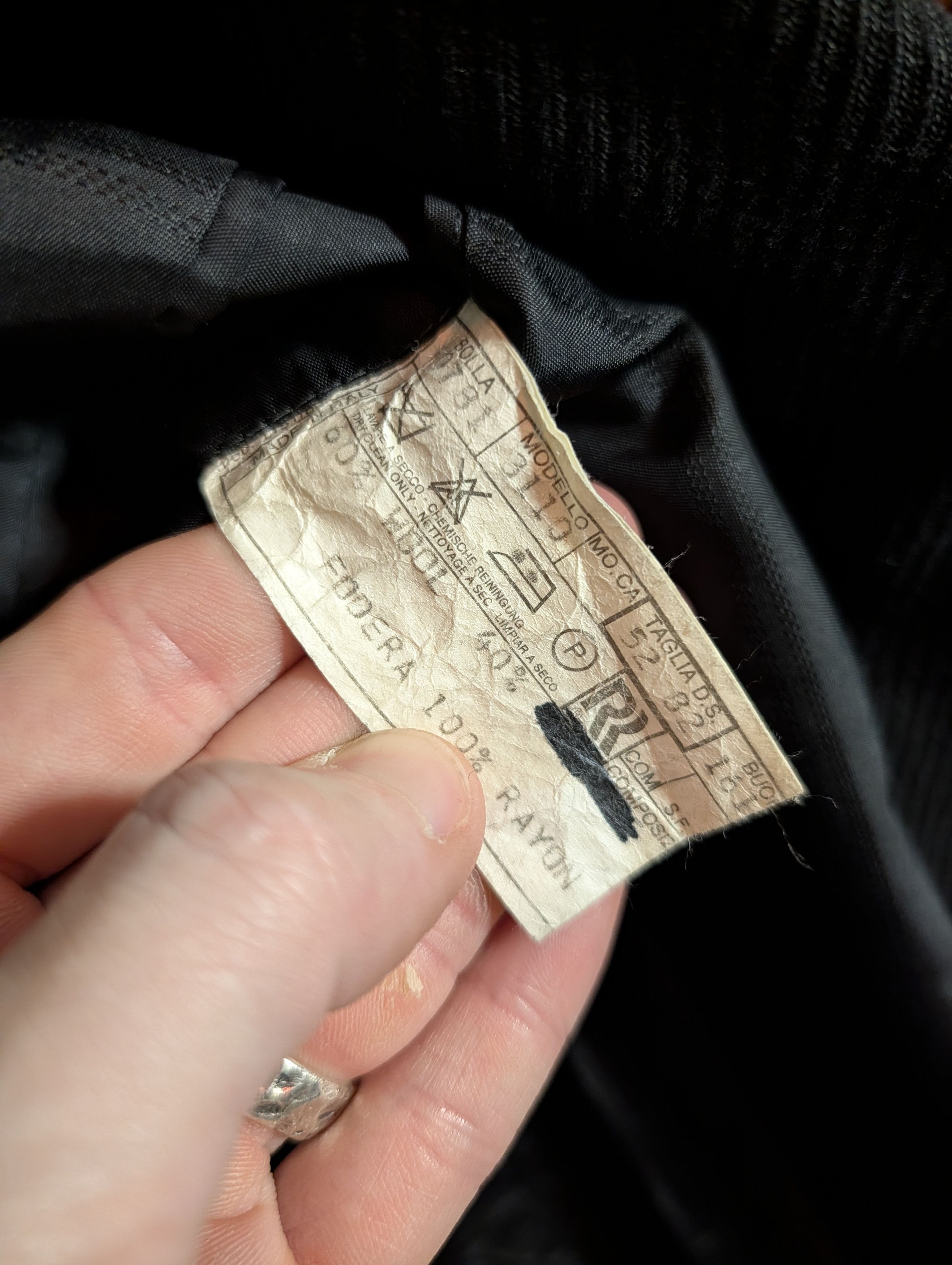 Barneys New York REDAELLI Barney's corduroy virgin wool Italy black jacket Size 42R - 11 Thumbnail