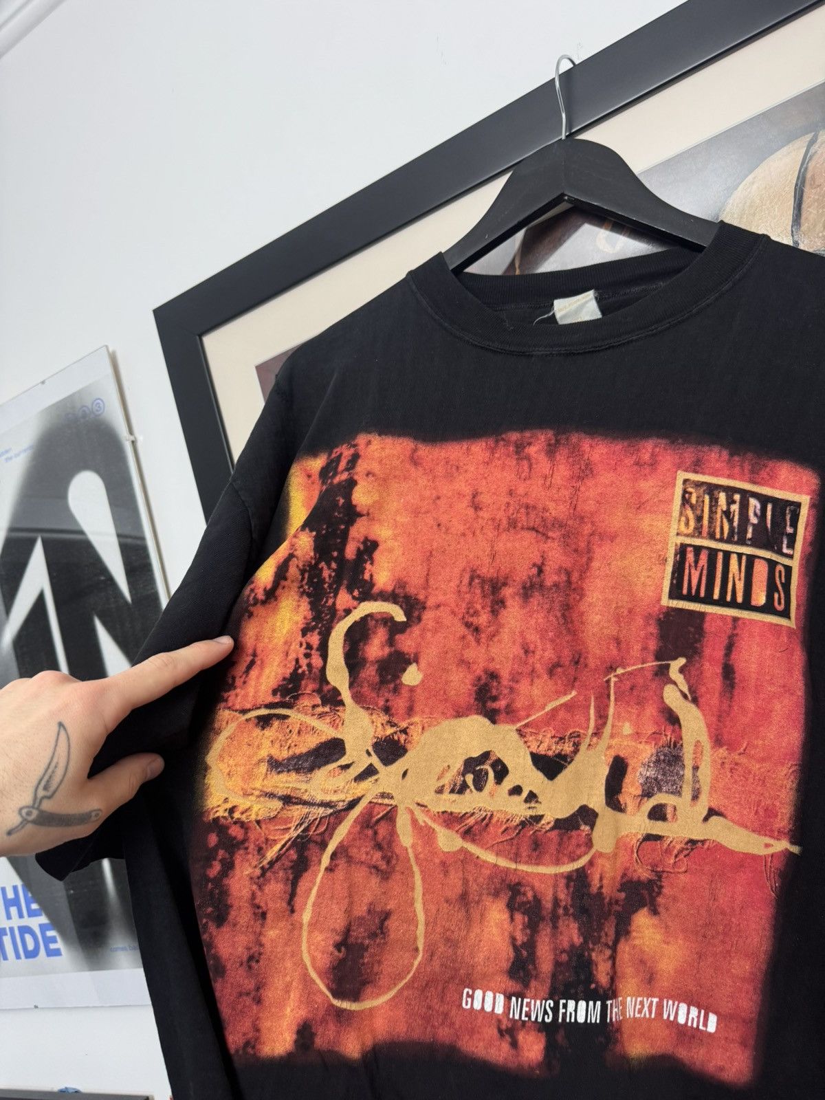Band Tees Vintage 90s Simply Minds Good News from the Next World Tour Size US XL / EU 56 / 4 - 3 Thumbnail