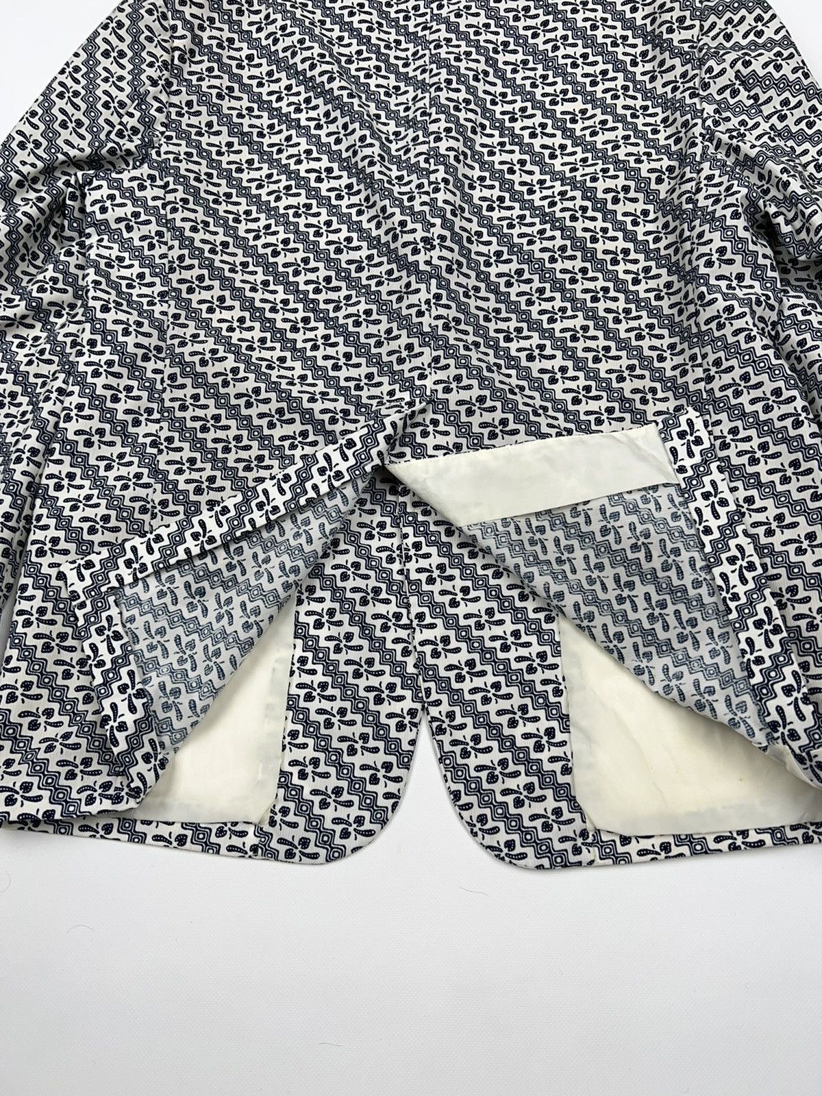 Vintage Sandwich Isles Captain Cook Printed Vintage Blazer Jacket 60 Size 44R - 17 Thumbnail