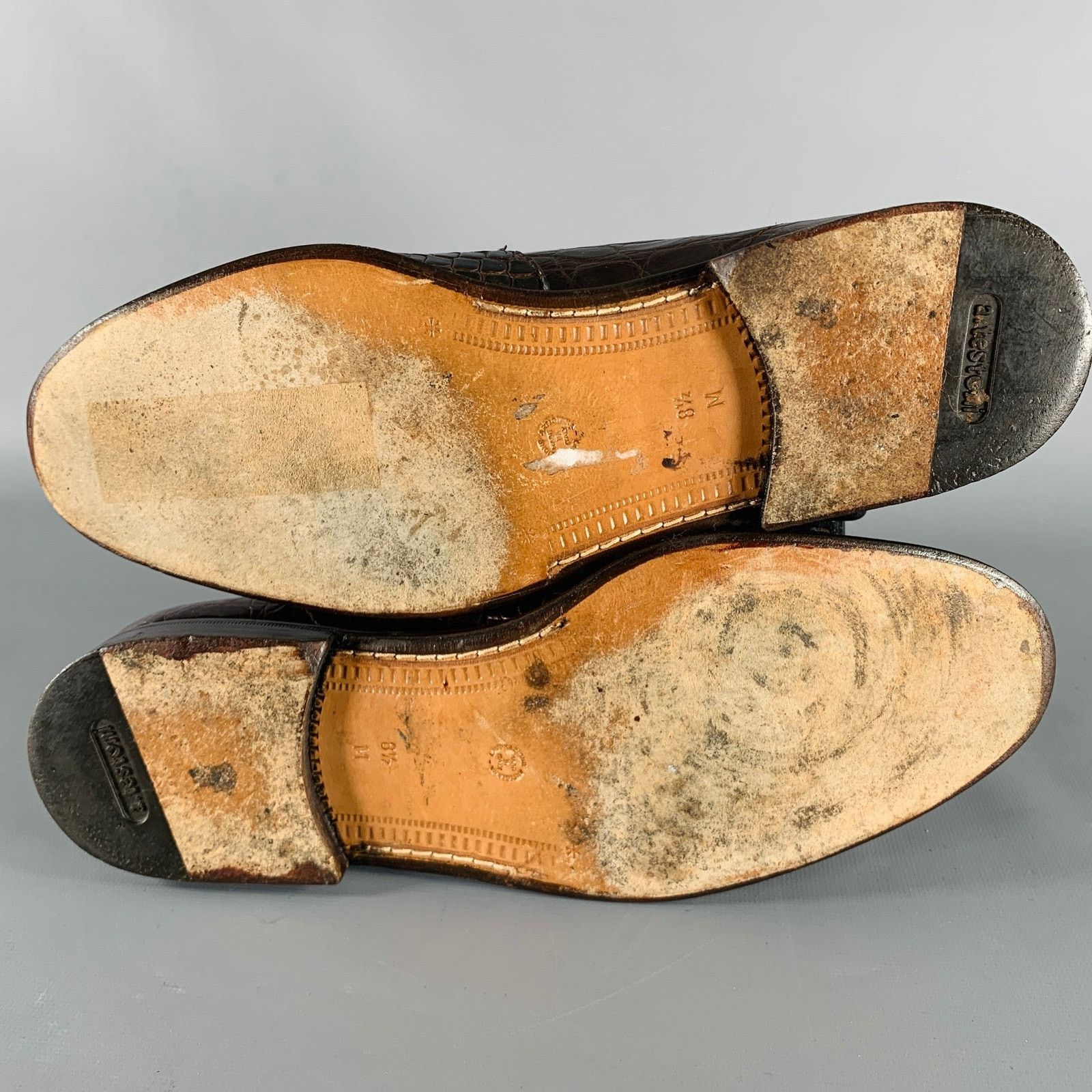 Testoni A.TESTONI Size 8.5 Brown Alligator Leather Moccasin Loafers Size US 8.5 / EU 41-42 - 6 Thumbnail