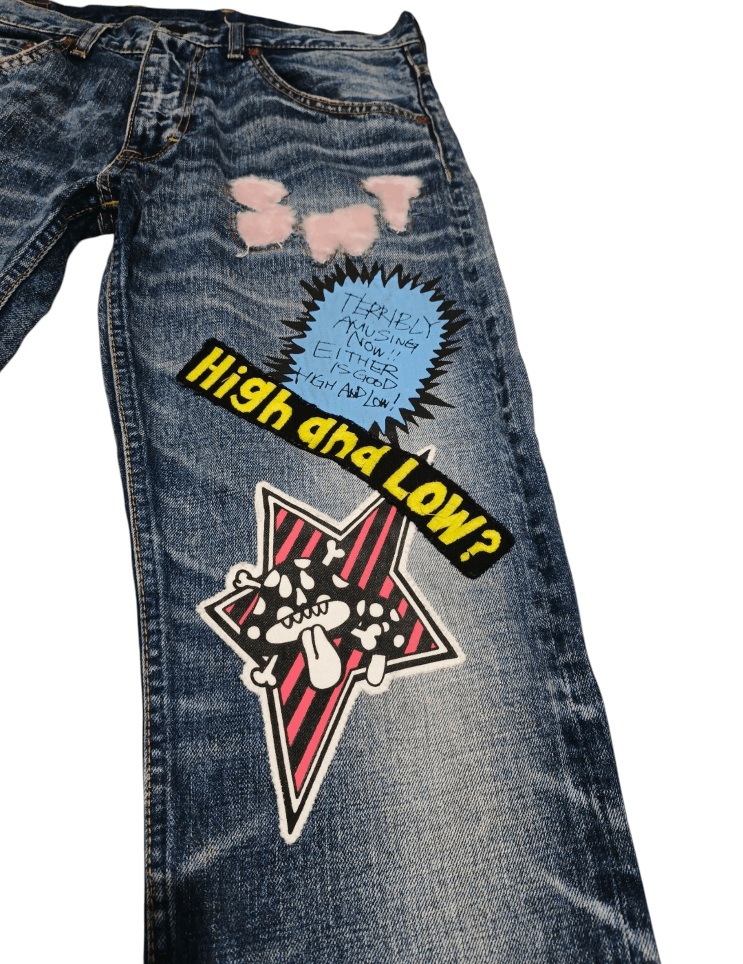 Hysteric Glamour RNA INC Hysteric Glamour Patchwork Jeans Size US 32 / EU 48 - 4 Thumbnail