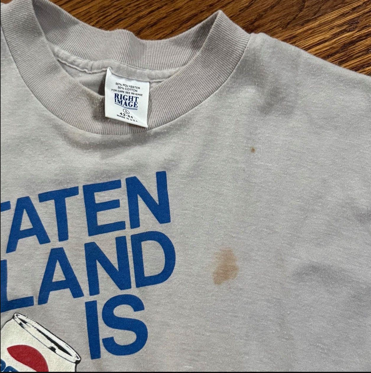 Vintage Vintage Staten Island Is Pepsi Country T Shirt (Size L) Size US L / EU 52-54 / 3 - 2 Thumbnail