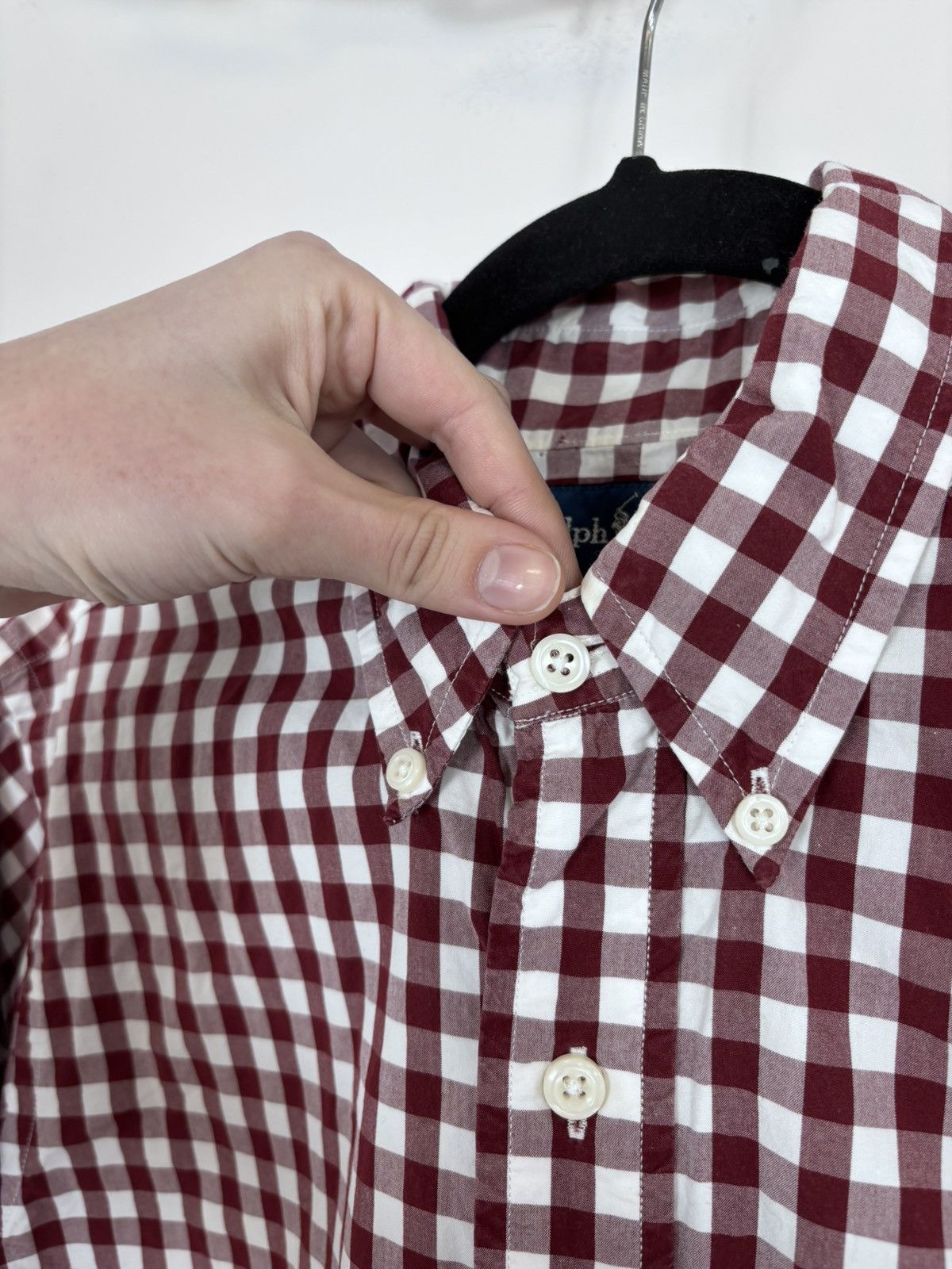 Ralph Lauren Ralph Lauren Vintage Men’s Gingham Check Long Sleeve Shirt Size US M / EU 48-50 / 2 - 8 Thumbnail