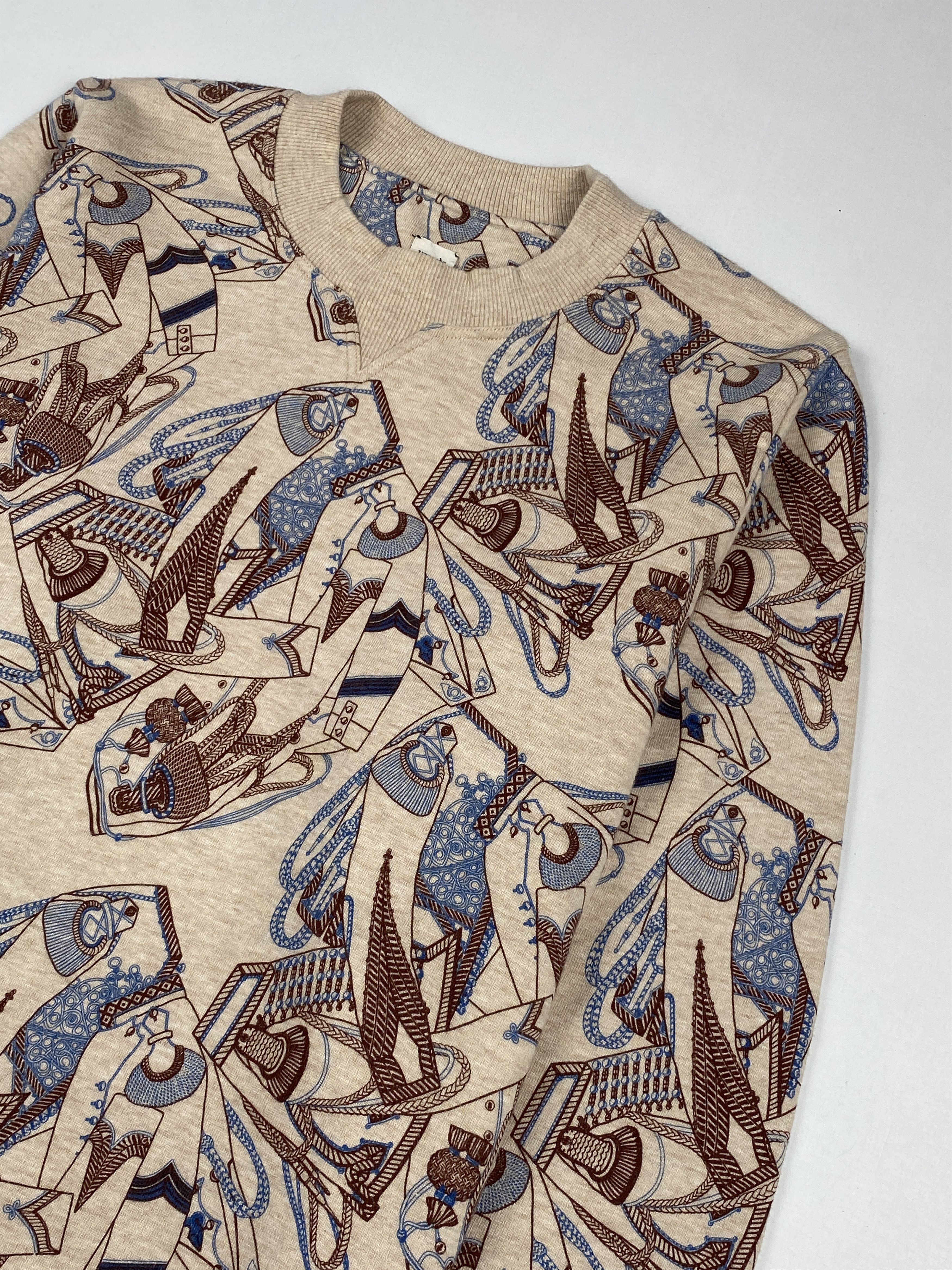 Hermes "Zouaves et Dragons Finesse" Sweatshirt Size XS / US 0-2 / IT 36-38 - 5 Thumbnail