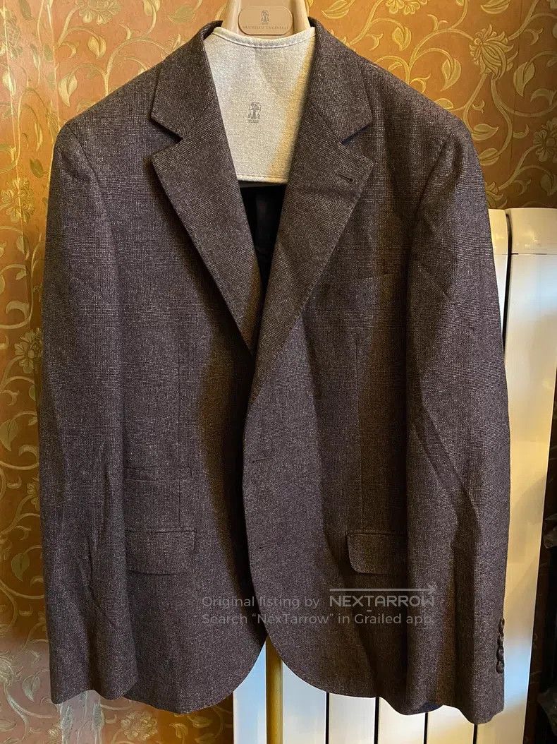 Brunello Cucinelli Brunello Cucinelli 100% Pure Cashmere Suit Jacket Size 50L - 1 Thumbnail