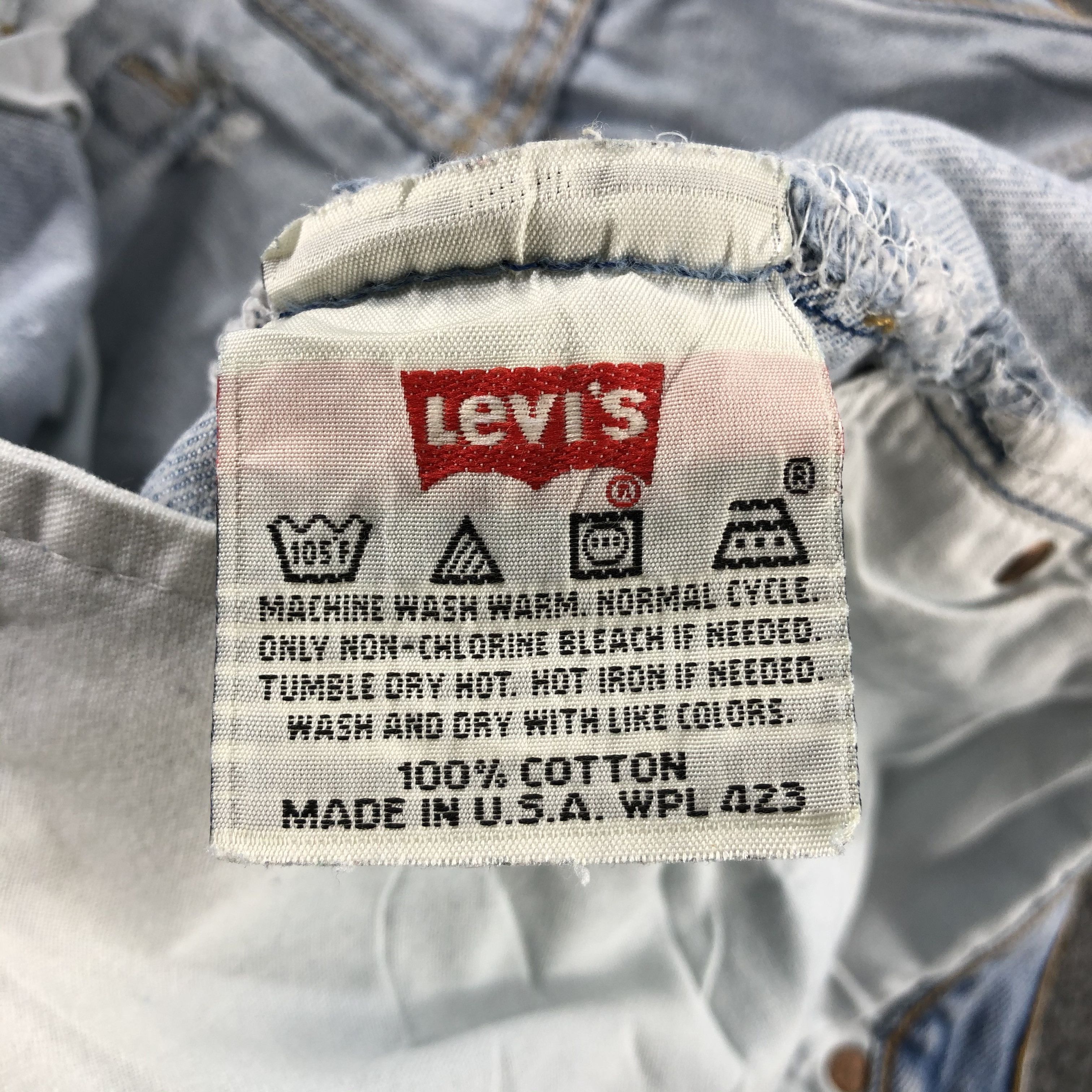 Levi's Vintage Blue Wash Levis 501 Jeans-J2556 Size US 32 / EU 48 - 13 Thumbnail