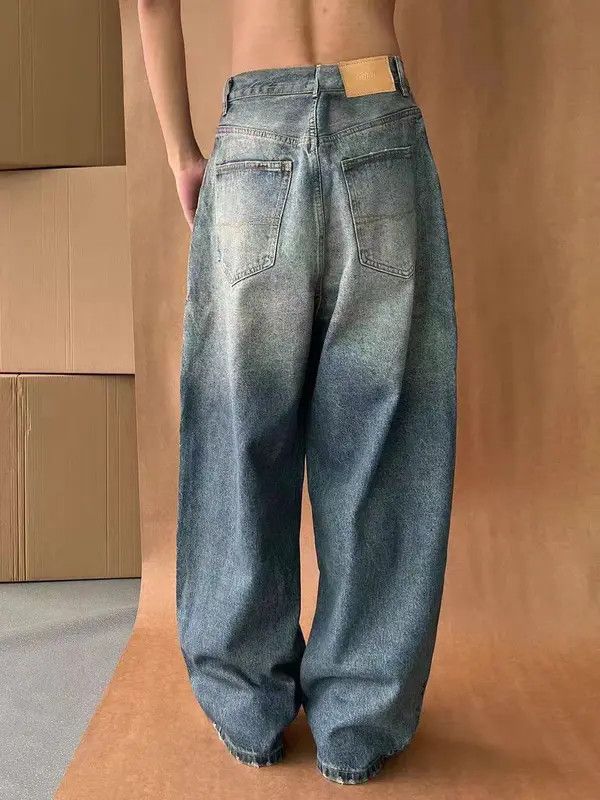 Japanese Brand VIBE Washed and whitened A-line slouchy vintage jeans Size US 30 / EU 46 - 2 Thumbnail