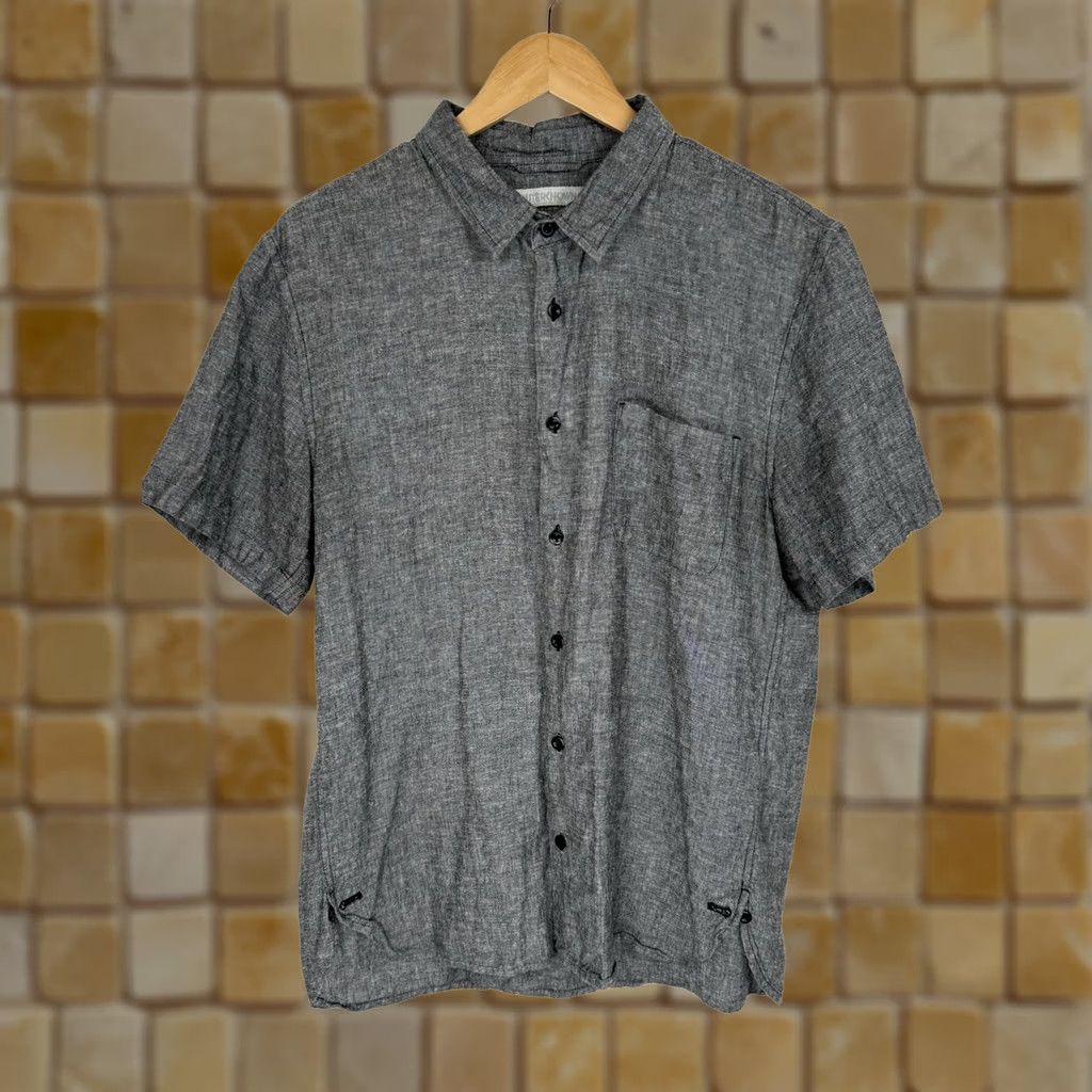 Outerknown OUTERKNOWN Shirt Mens Large Gray Button Up Hemp Tencel Lightweight Sustainable Size US L / EU 52-54 / 3 - 1 Thumbnail