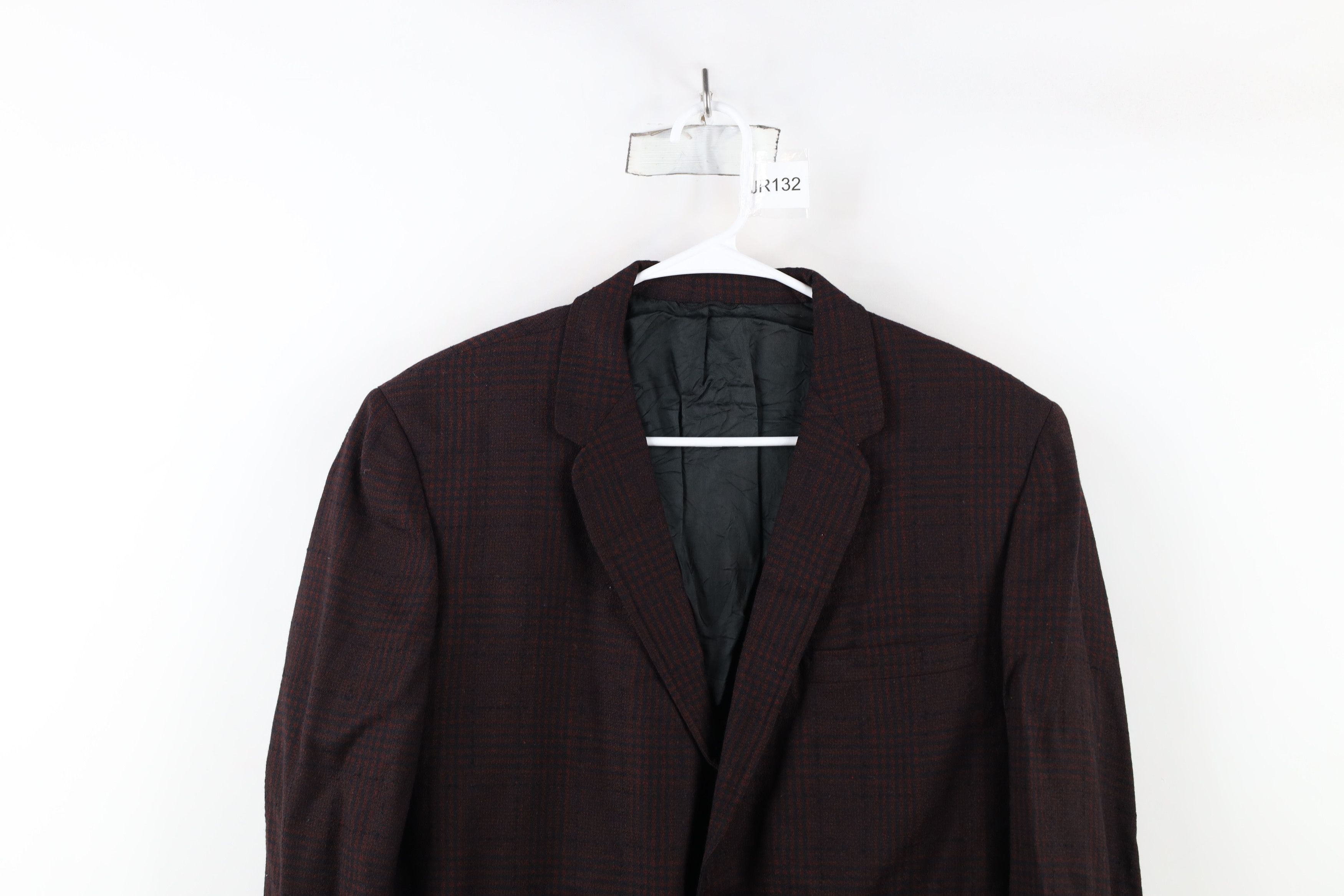 Vintage Vintage 60s Streetwear Sport Coat Suit Jacket Red Plaid USA Size US L / EU 52-54 / 3 - 2 Thumbnail