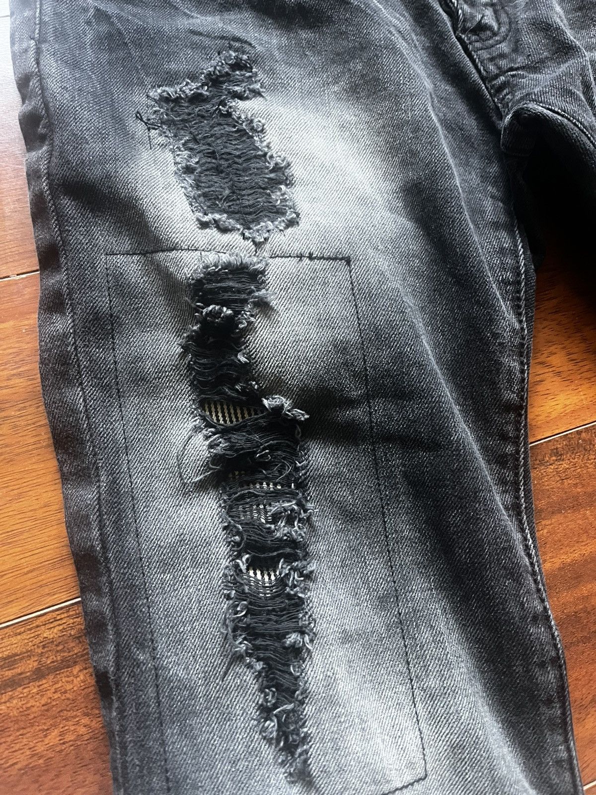 GOSTAR DE FUGA FUGA Destroyed slim bootcut Jeans Size US 30 / EU 46 - 4 Thumbnail
