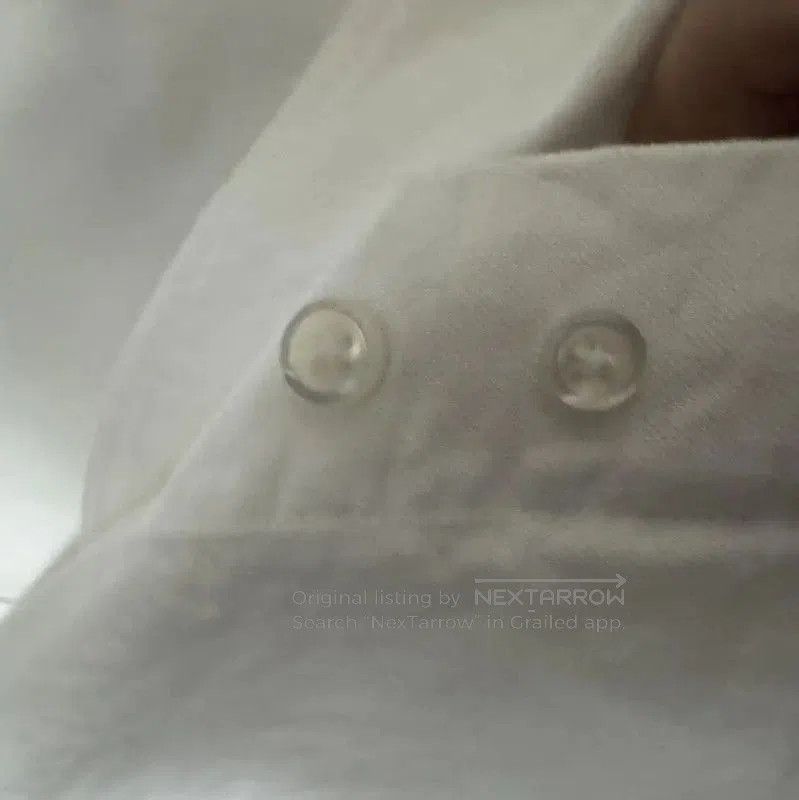 Thom Browne Thom Browne White Cotton Embroidered Logo Shirt . Size US S / EU 44-46 / 1 - 4 Thumbnail