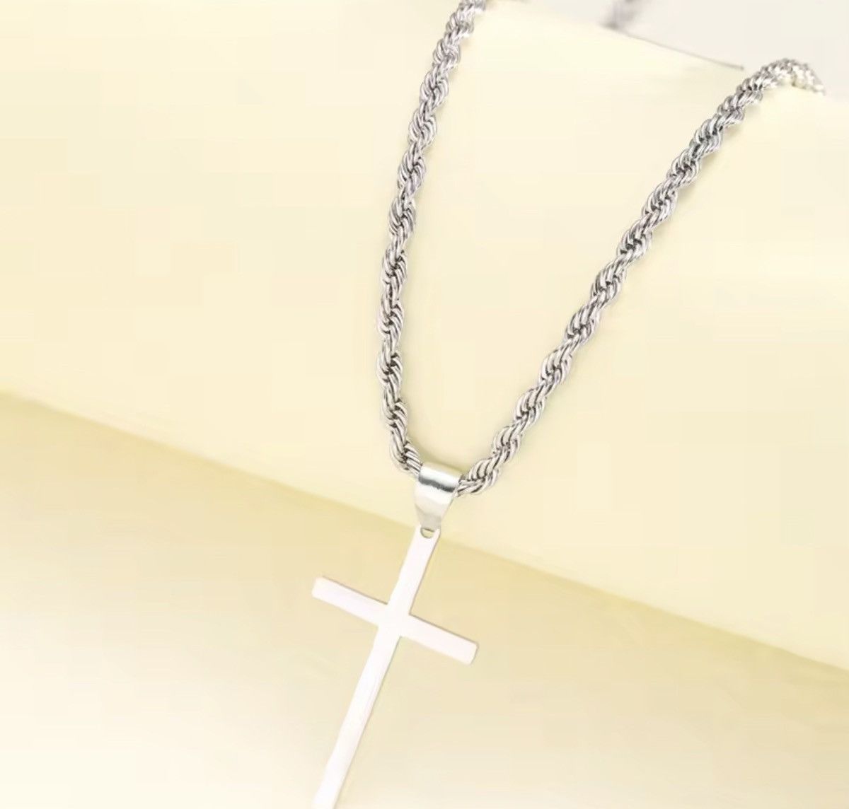 Japanese Brand Cross Pendant Rope Chain Necklace Size ONE SIZE - 1 Thumbnail