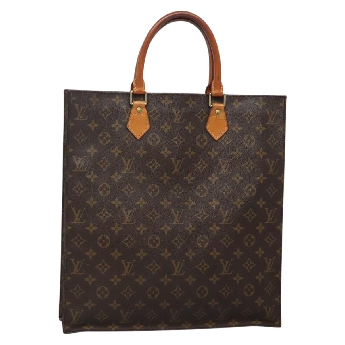 Louis Vuitton LOUIS VUITTON Monogram Sac Plat Hand Bag M51140 Size ONE SIZE - 1 Thumbnail