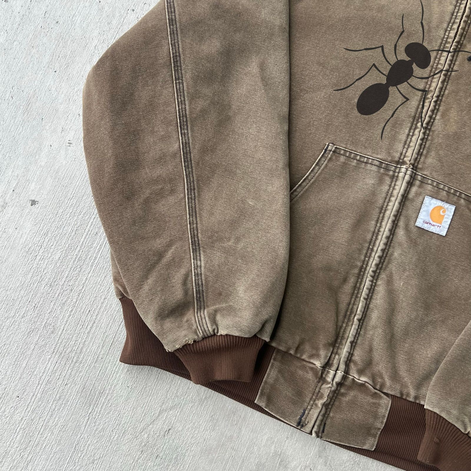 Carhartt × Vintage Carhartt CHT brown hooded work wear jacket Size US XL / EU 56 / 4 - 9 Thumbnail