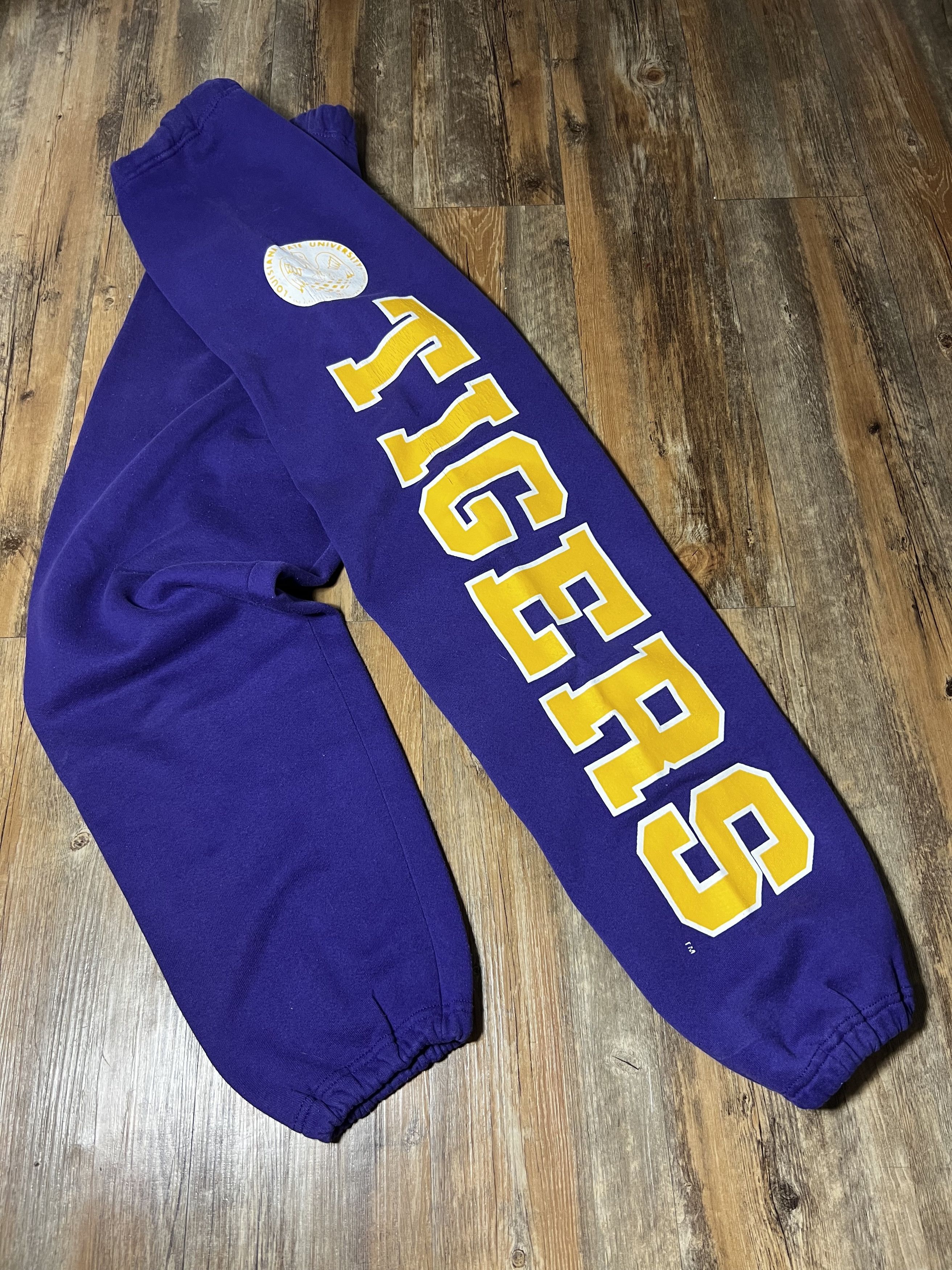 Vintage Vintage Louisiana State University Tigers Russel Sweatpants Size US 32 / EU 48 - 1 Thumbnail