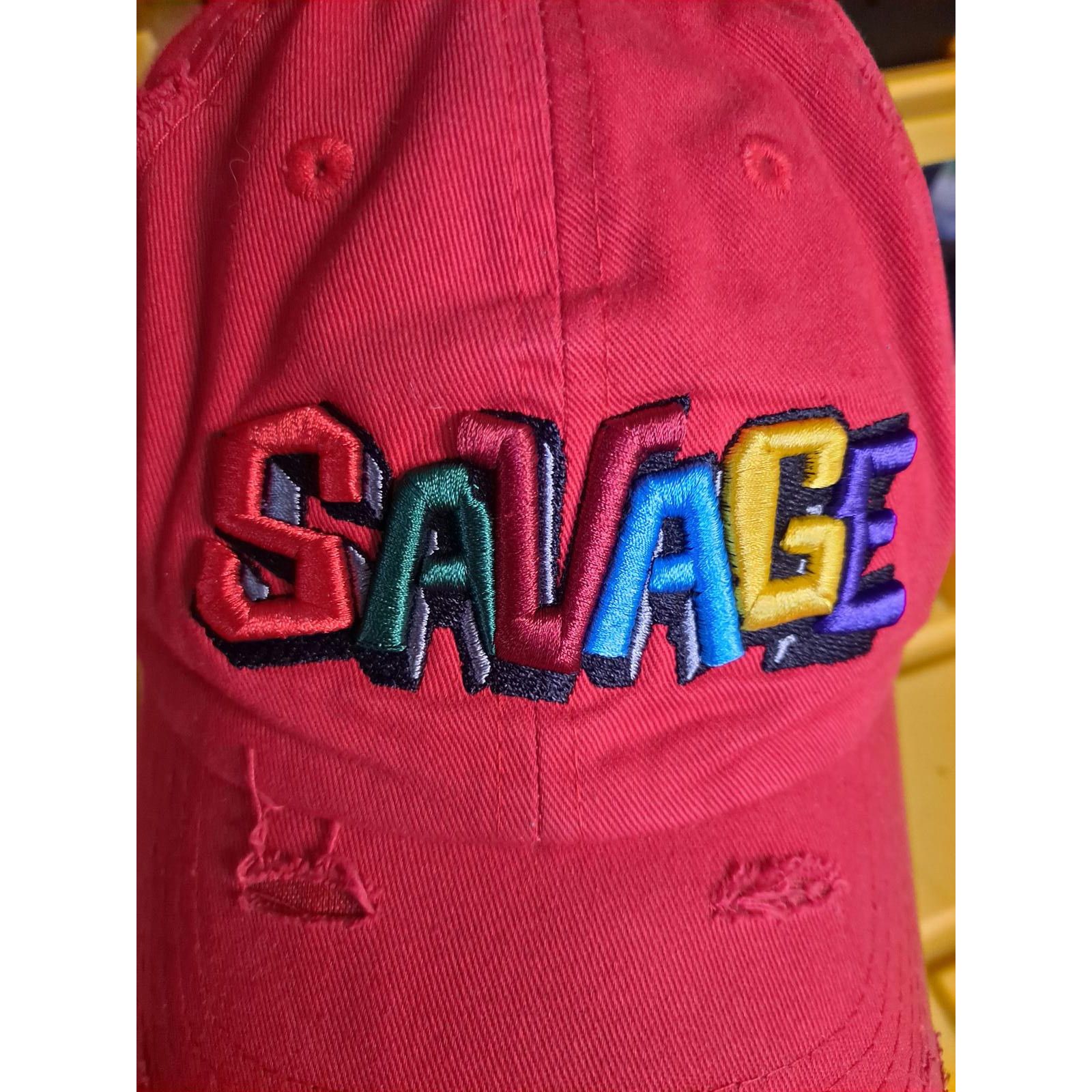 Other House of Commons Savage Red Adjustable Hat Size ONE SIZE - 2 Thumbnail