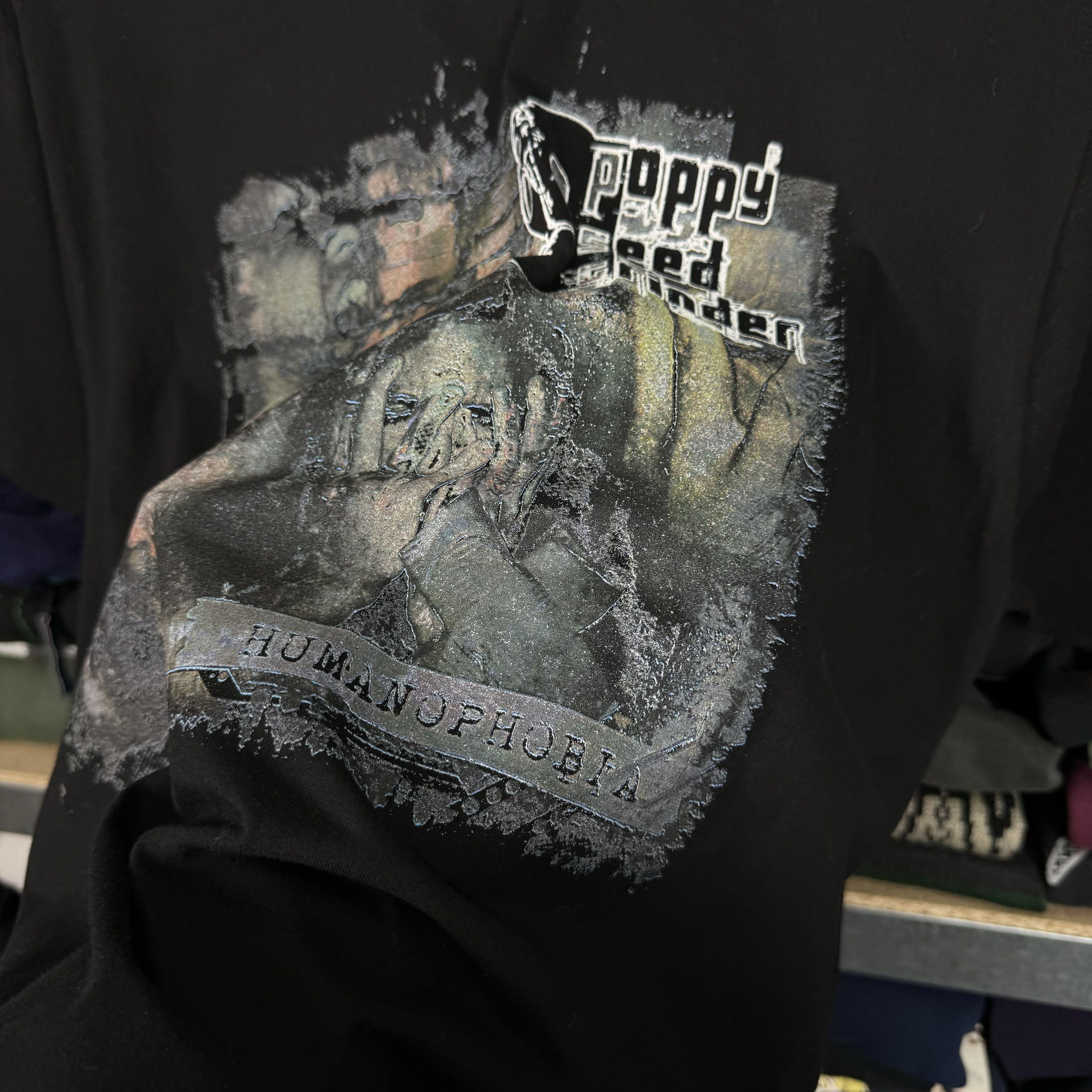Band Tees VINTAGE POPPY SEED GRINDER HUMANOPHOBIA ALBUM T-SHIRT TEE Size US L / EU 52-54 / 3 - 5 Thumbnail