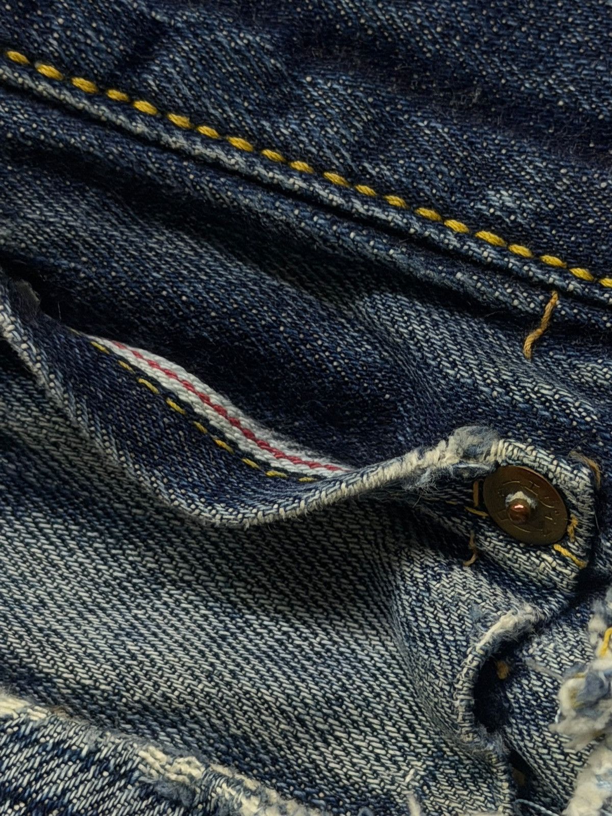Evisu Vintage 00s Evisu No.2 Lot 2001 Selvedge Japan Denim Jeans Size US 32 / EU 48 - 10 Thumbnail